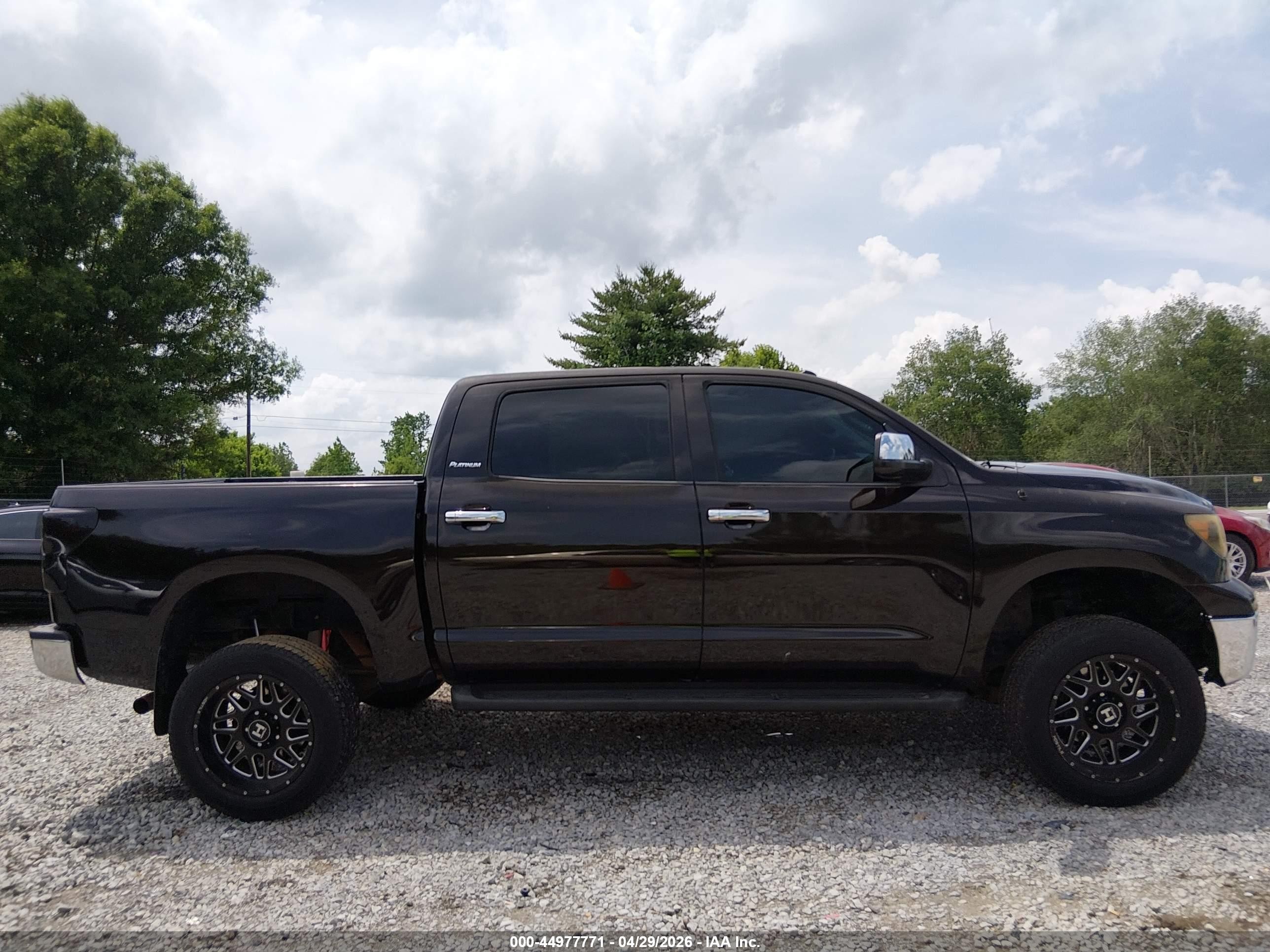 2013 Toyota Tundra Platinum 5.7l V8 Black vin: 5TFHW5F10DX295869