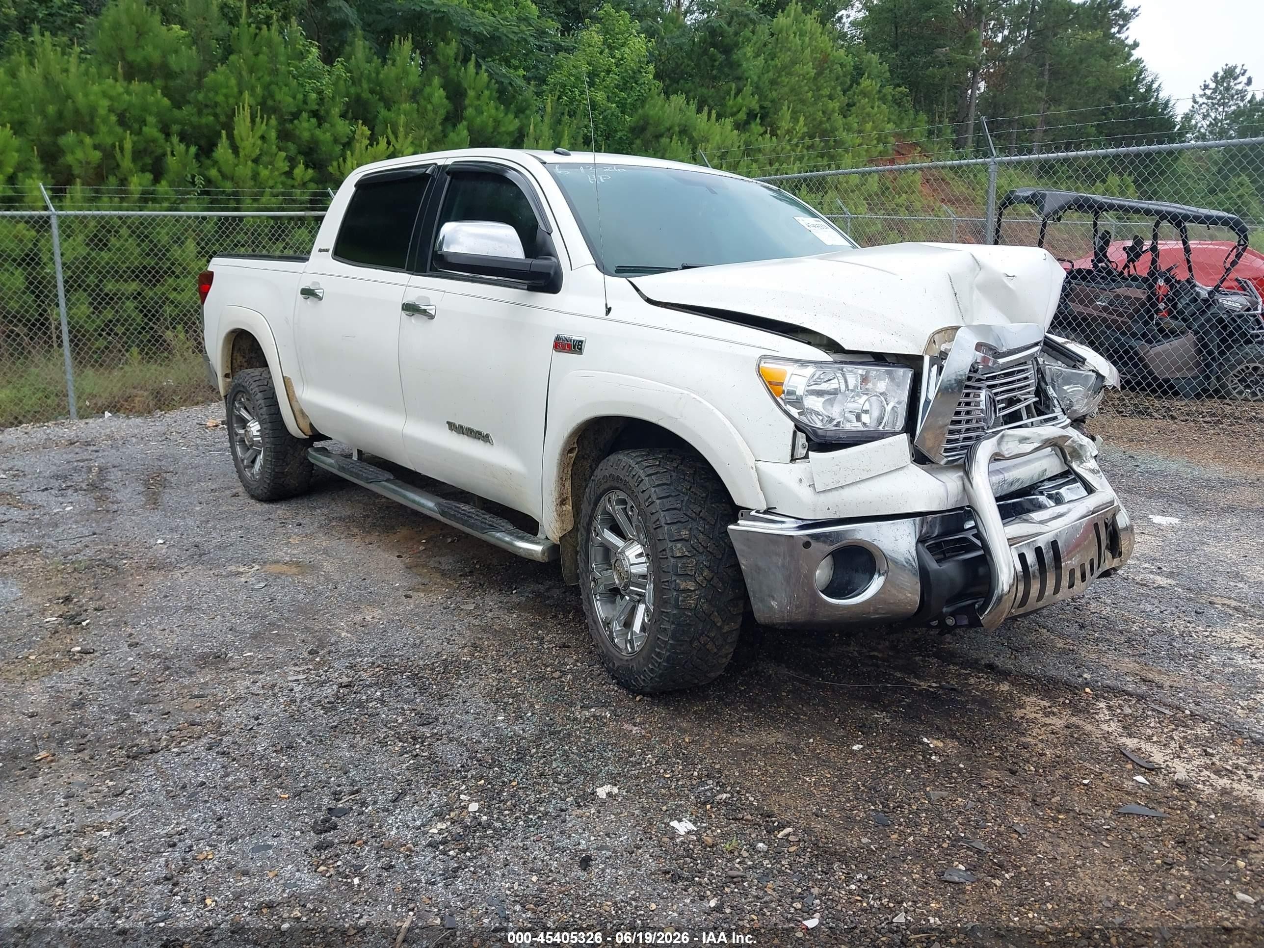 2013 Toyota Tundra Platinum 5.7l V8 White vin: 5TFHW5F10DX311603