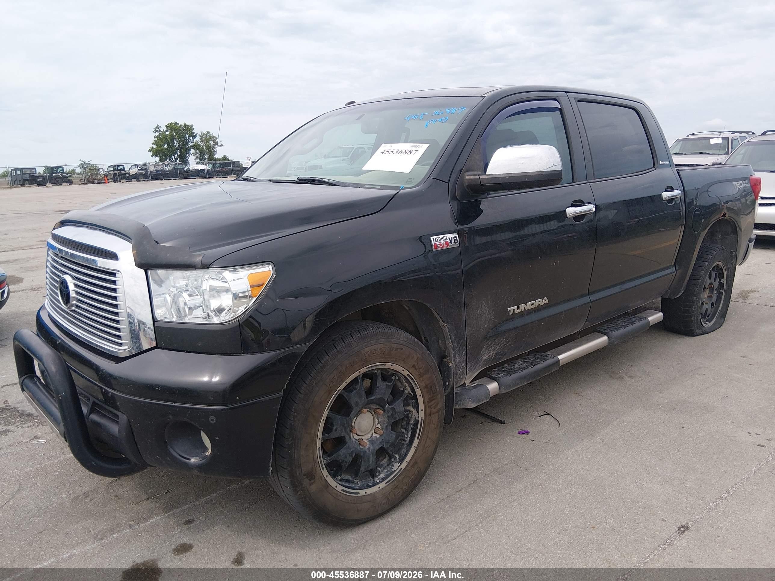 2010 Toyota Tundra Limited 5.7l V8 Черный vin: 5TFHW5F11AX114189