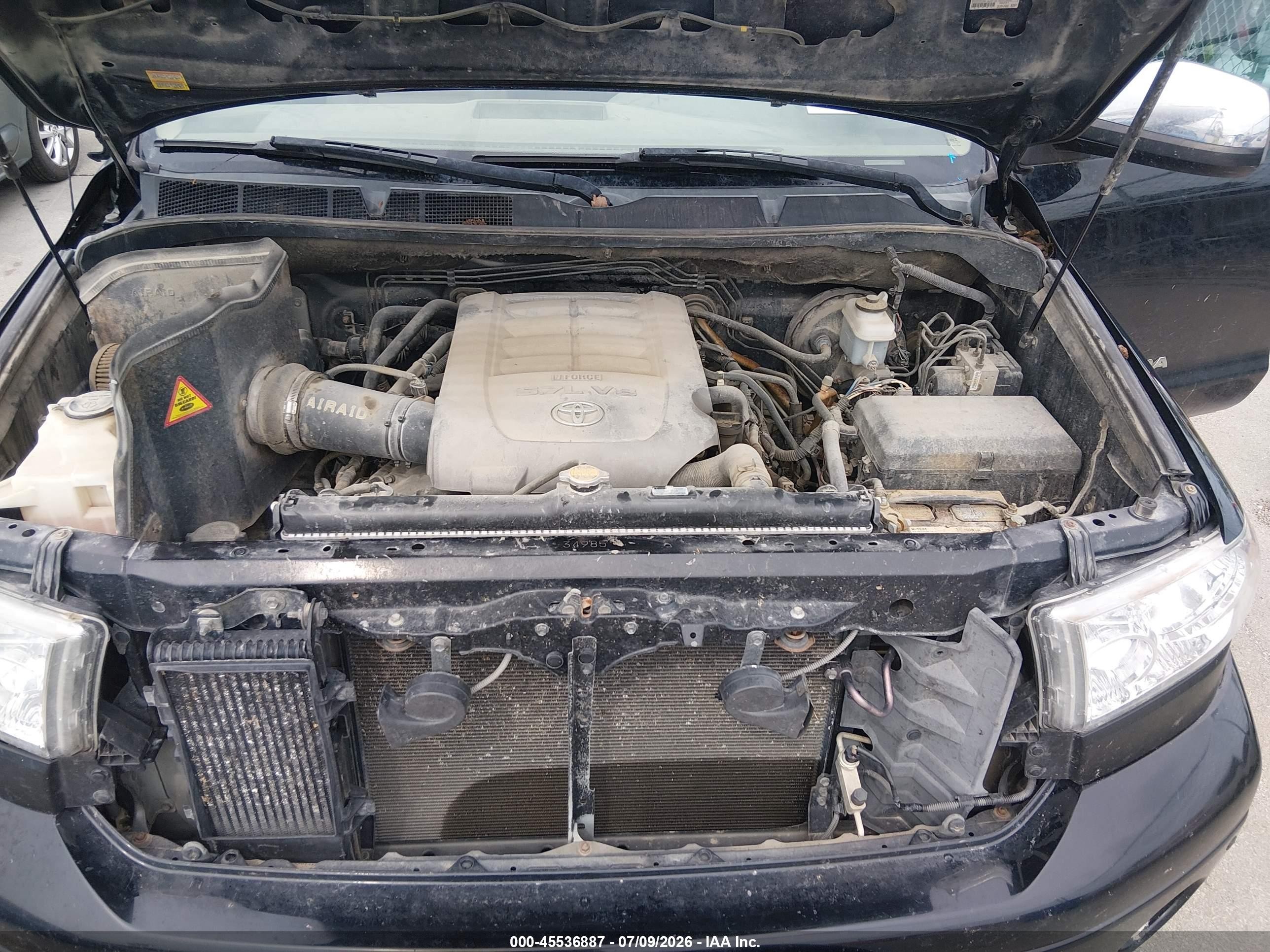 2010 Toyota Tundra Limited 5.7l V8 Черный vin: 5TFHW5F11AX114189