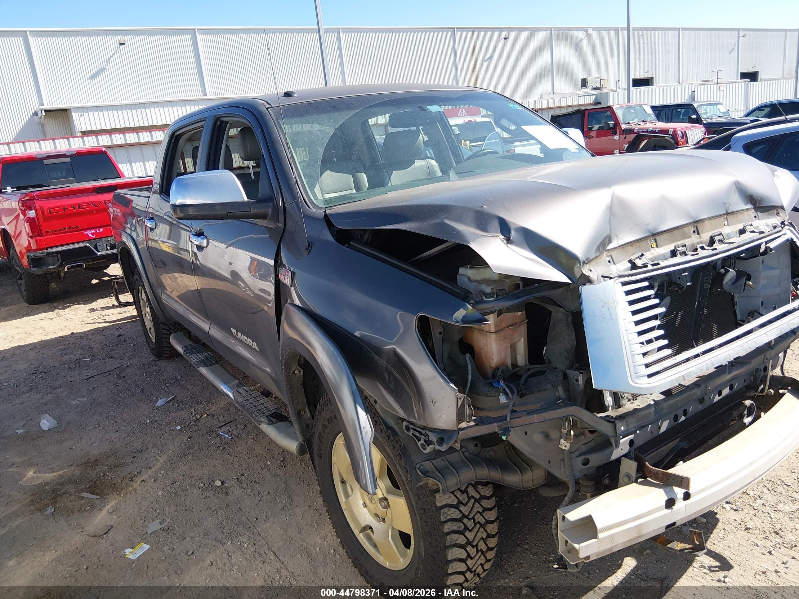 2012 Toyota Tundra Limited 5.7l V8 Gray vin: 5TFHW5F11CX231435