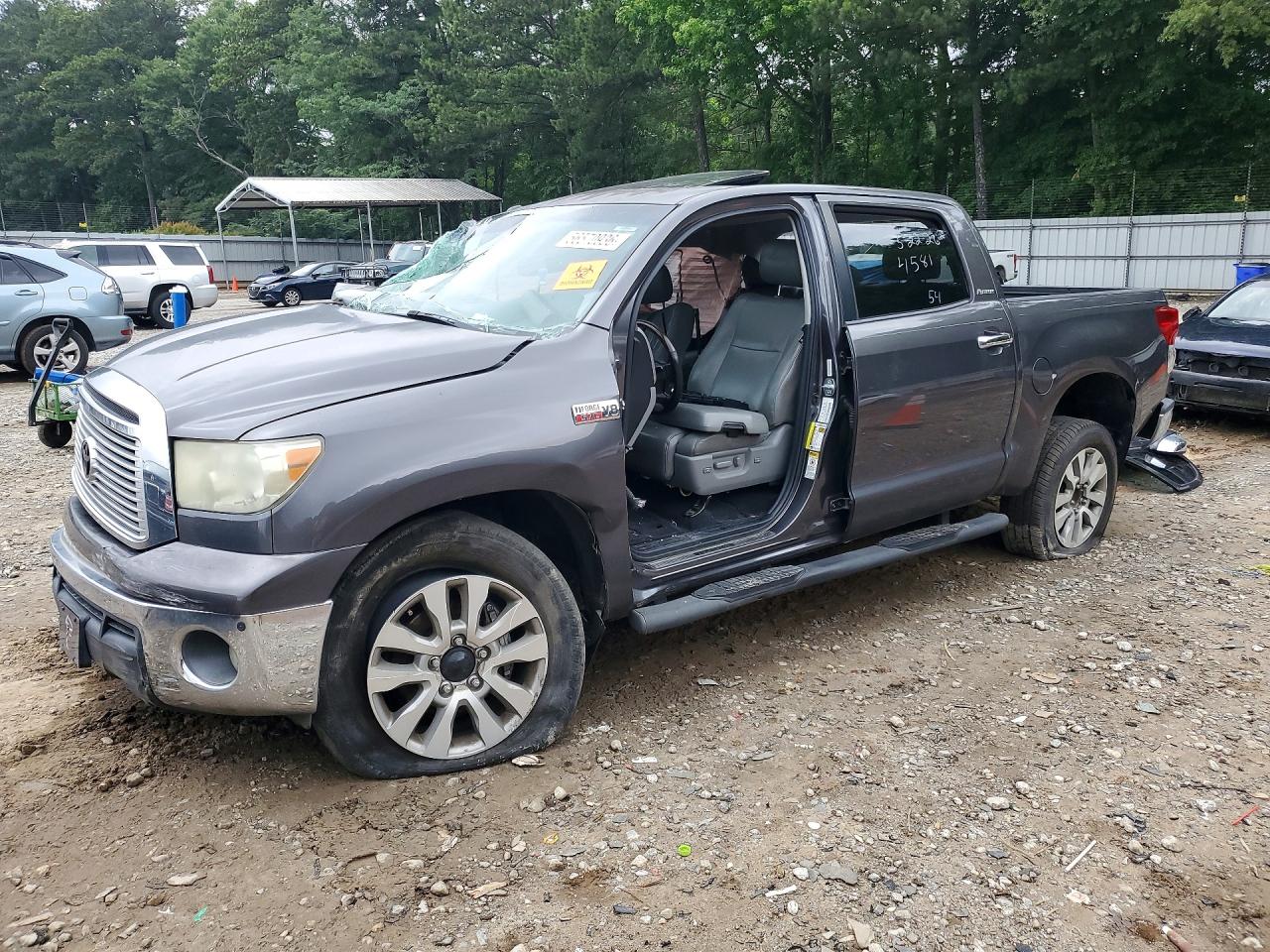 2012 Toyota Tundra Crewmax Limited Gray vin: 5TFHW5F11CX264581
