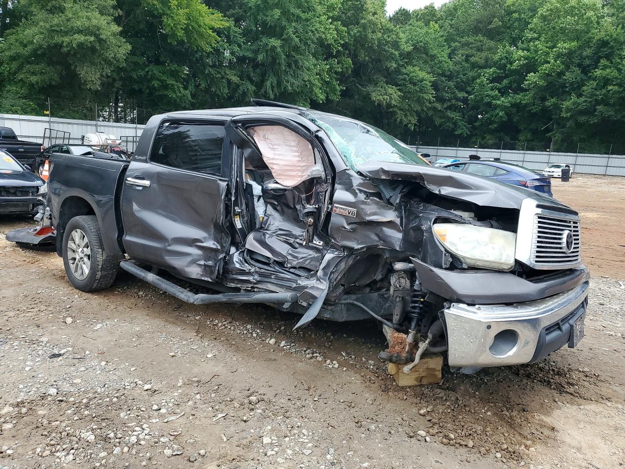 2012 Toyota Tundra Crewmax Limited Gray vin: 5TFHW5F11CX264581