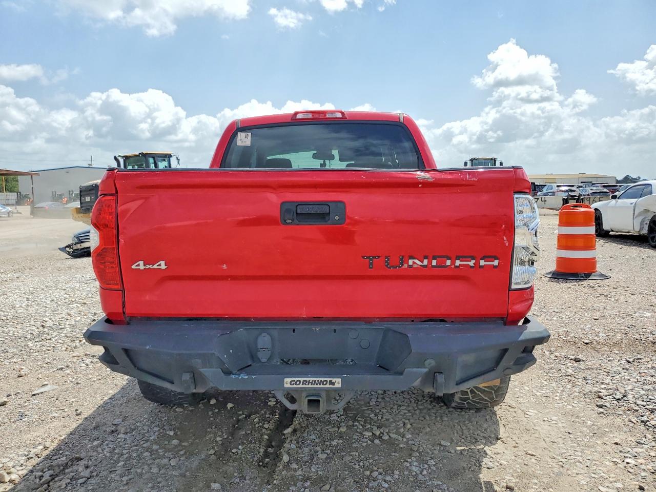 2014 Toyota Tundra Crewmax Limited Red vin: 5TFHW5F11EX324135