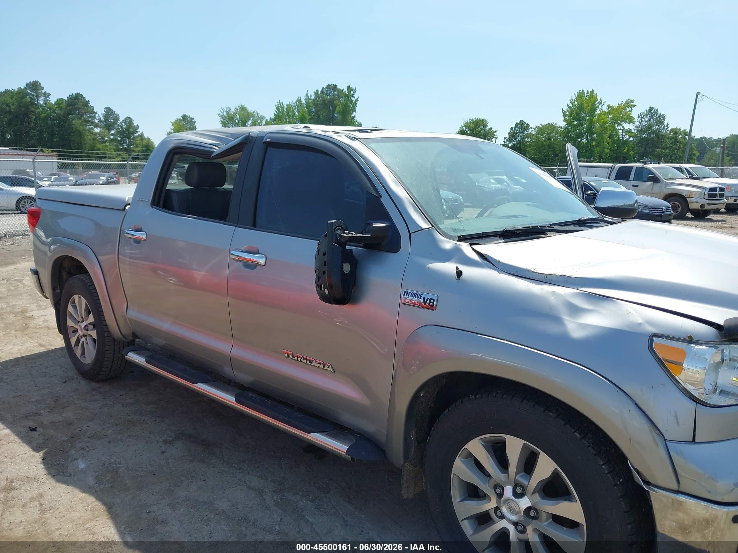 2010 Toyota Tundra Limited 5.7l V8 Silver vin: 5TFHW5F13AX123217