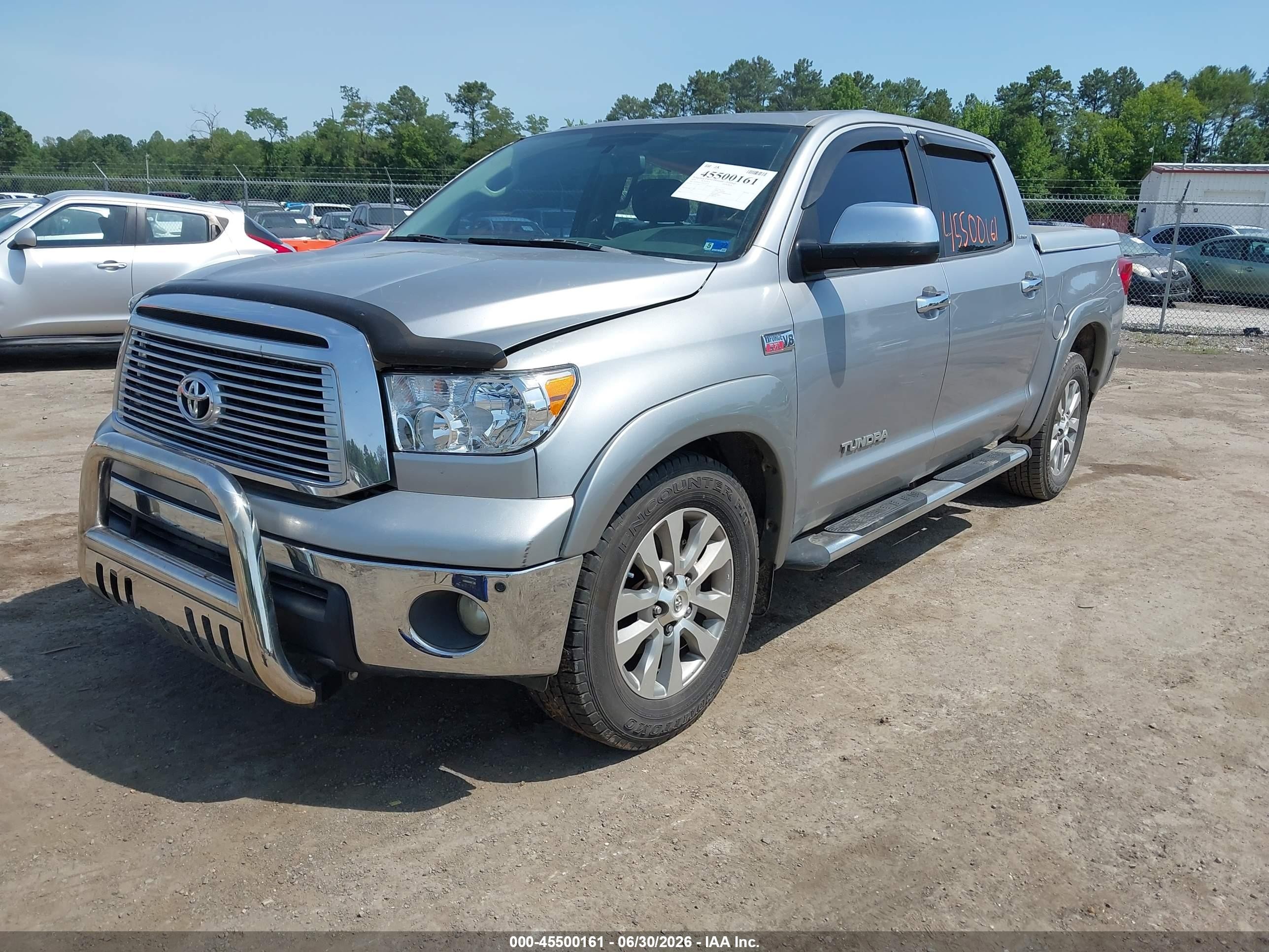 2010 Toyota Tundra Limited 5.7l V8 Silver vin: 5TFHW5F13AX123217