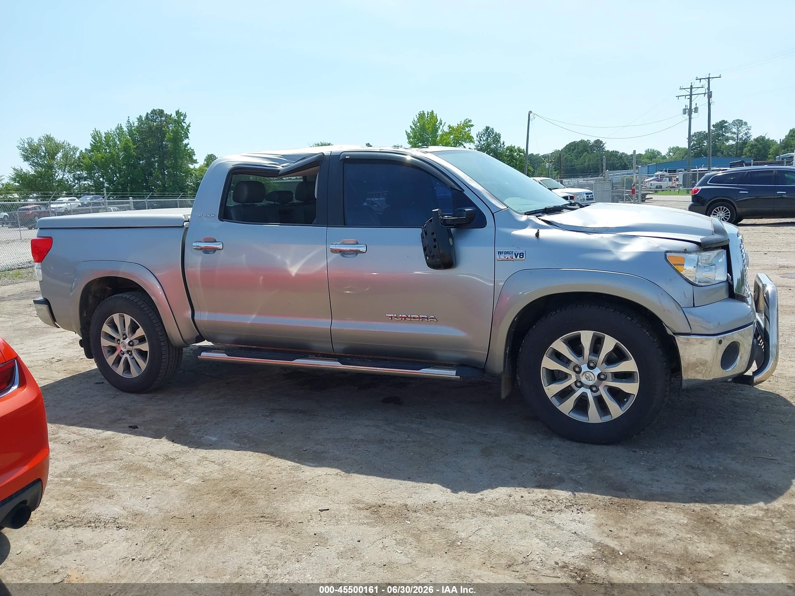 2010 Toyota Tundra Limited 5.7l V8 Silver vin: 5TFHW5F13AX123217