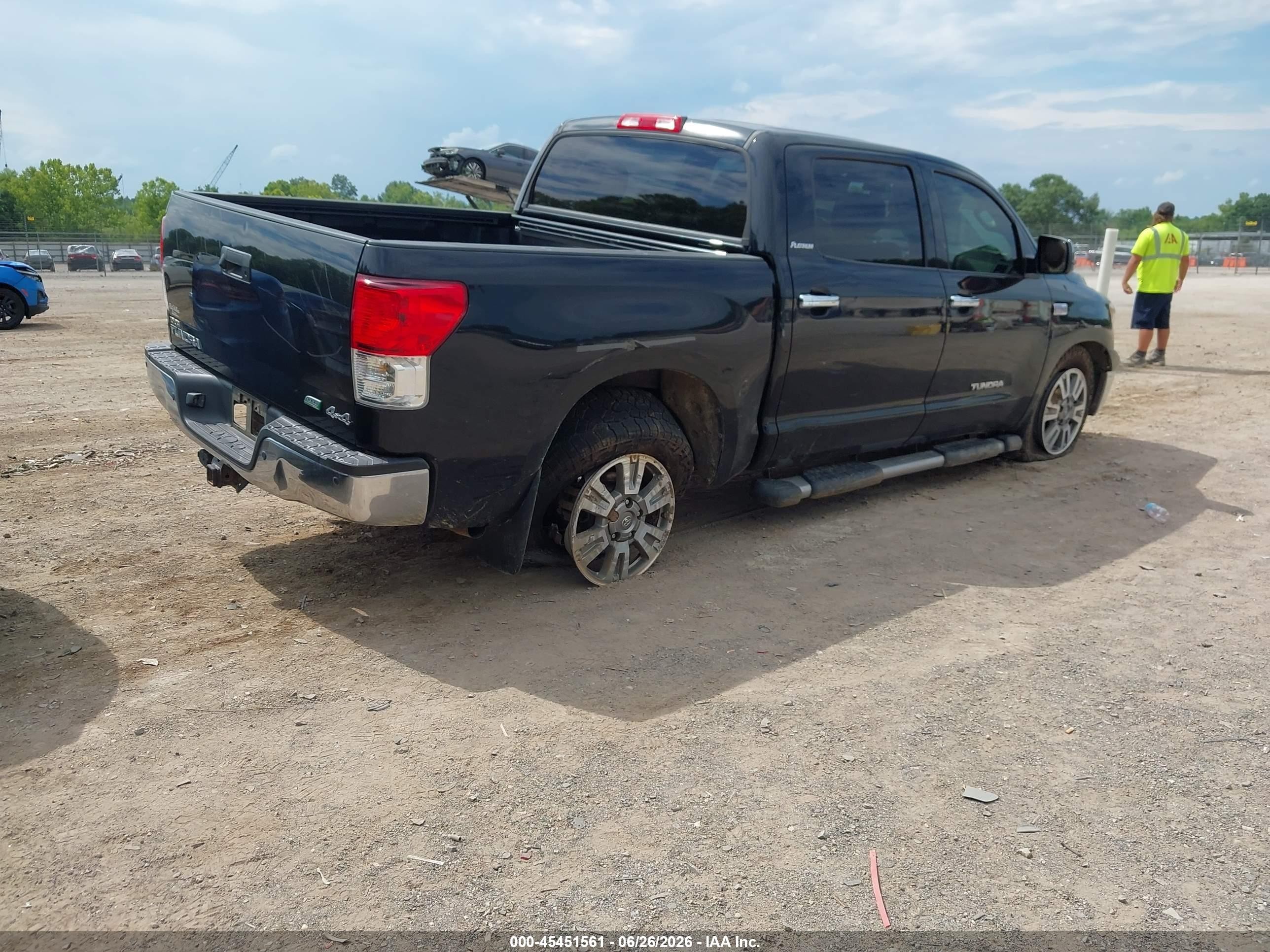2012 Toyota Tundra Limited 5.7l V8 Black vin: 5TFHW5F13CX219951