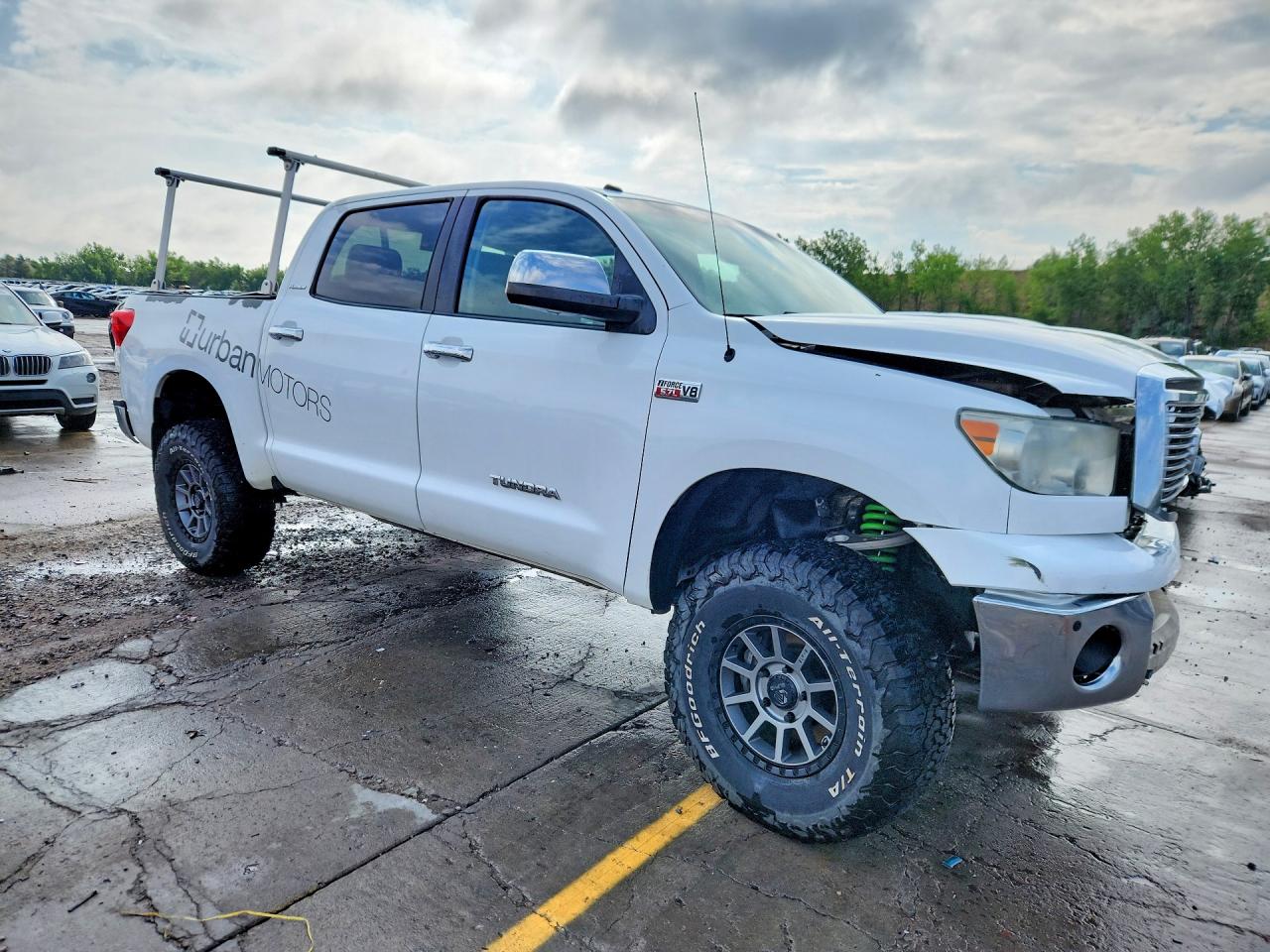 2012 Toyota Tundra Crewmax Limited White vin: 5TFHW5F13CX258152