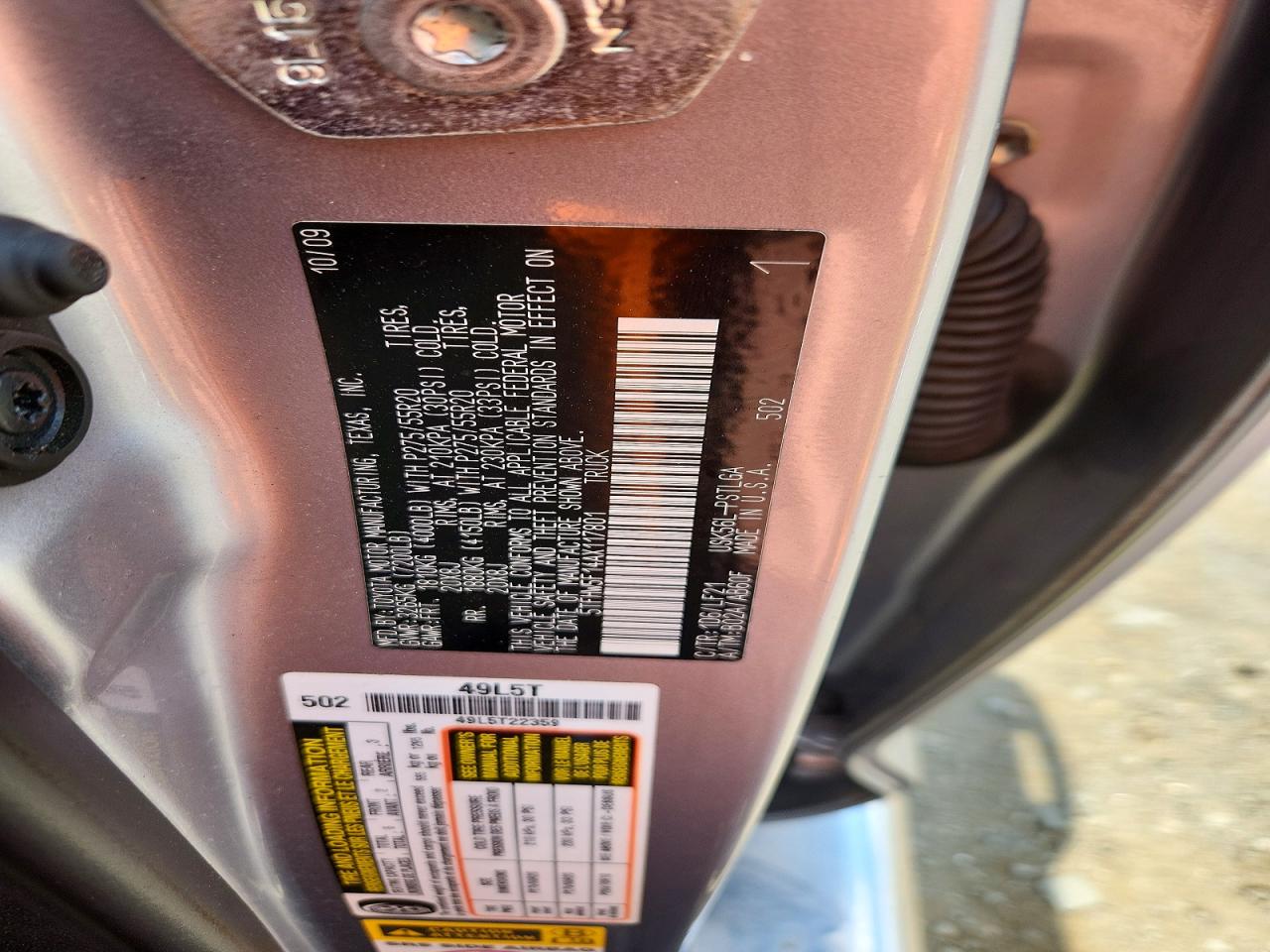 2010 Toyota Tundra Crewmax Limited Silver vin: 5TFHW5F14AX117801