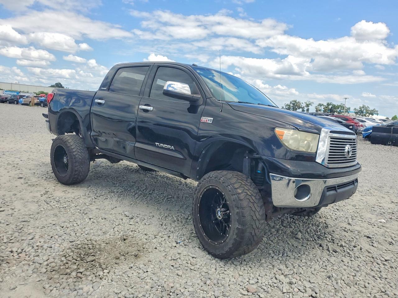 2010 Toyota Tundra Crewmax Limited Black vin: 5TFHW5F14AX145792