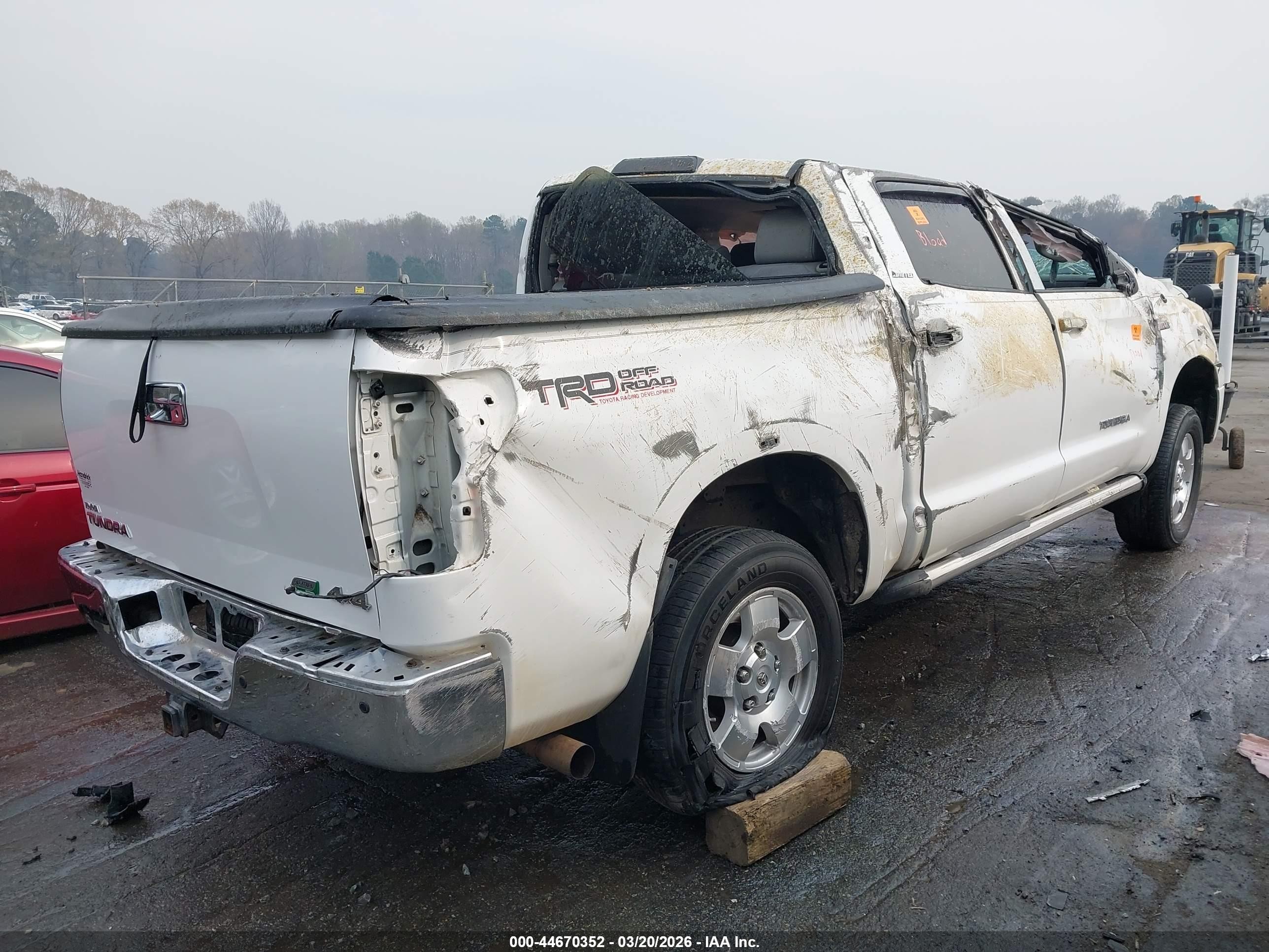 2012 Toyota Tundra Limited 5.7l V8 White vin: 5TFHW5F14CX243336