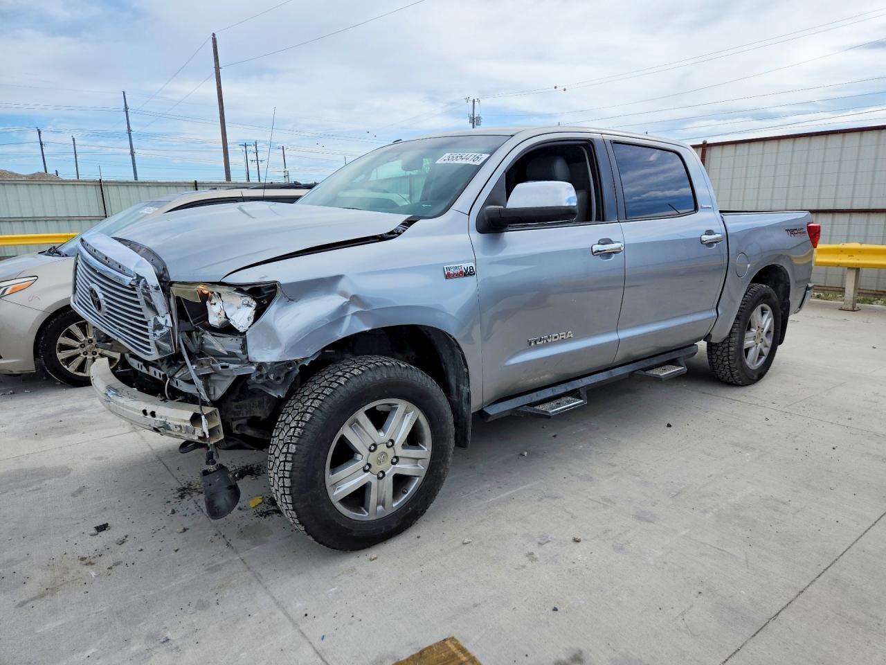 2012 Toyota Tundra Crewmax Limited Silver vin: 5TFHW5F14CX248682
