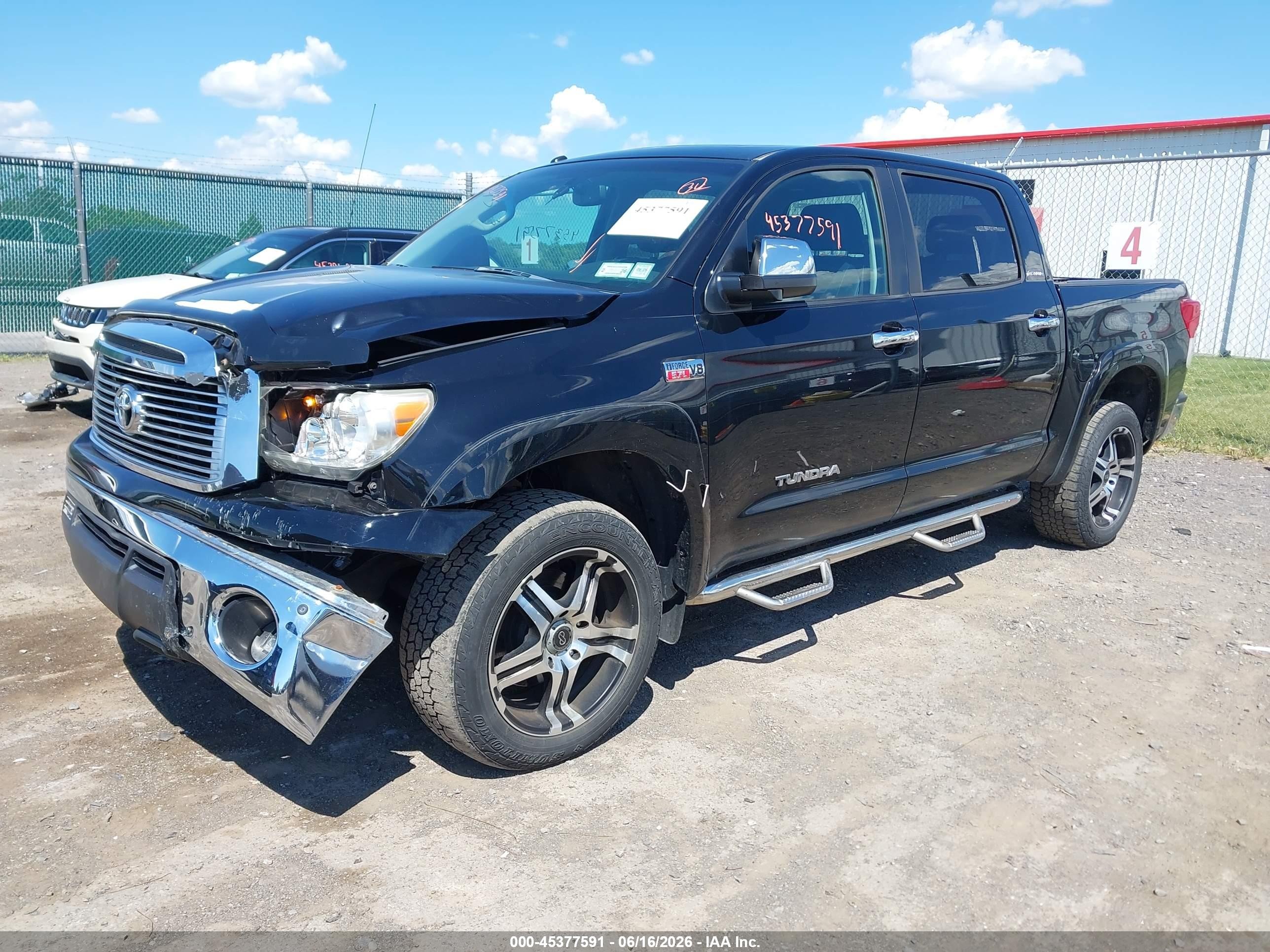2010 Toyota Tundra Limited 5.7l V8 Black vin: 5TFHW5F15AX115037
