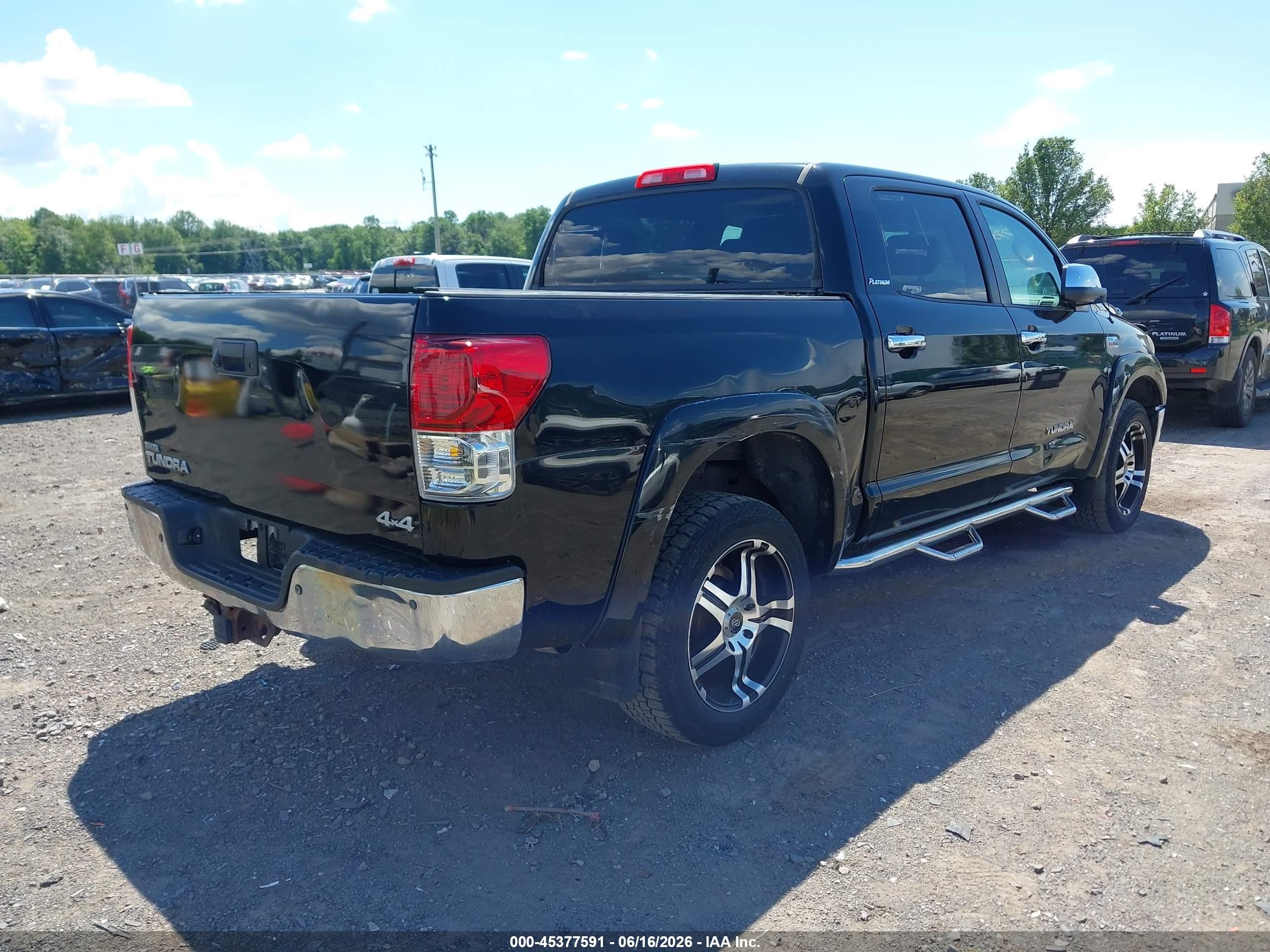 2010 Toyota Tundra Limited 5.7l V8 Black vin: 5TFHW5F15AX115037