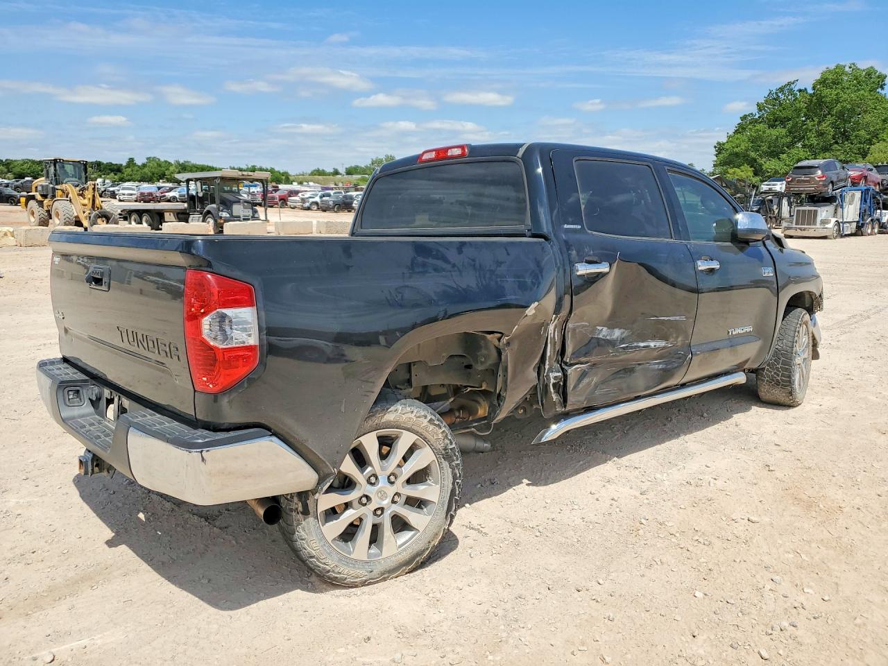 2014 Toyota Tundra Crewmax Limited Black vin: 5TFHW5F15EX325014