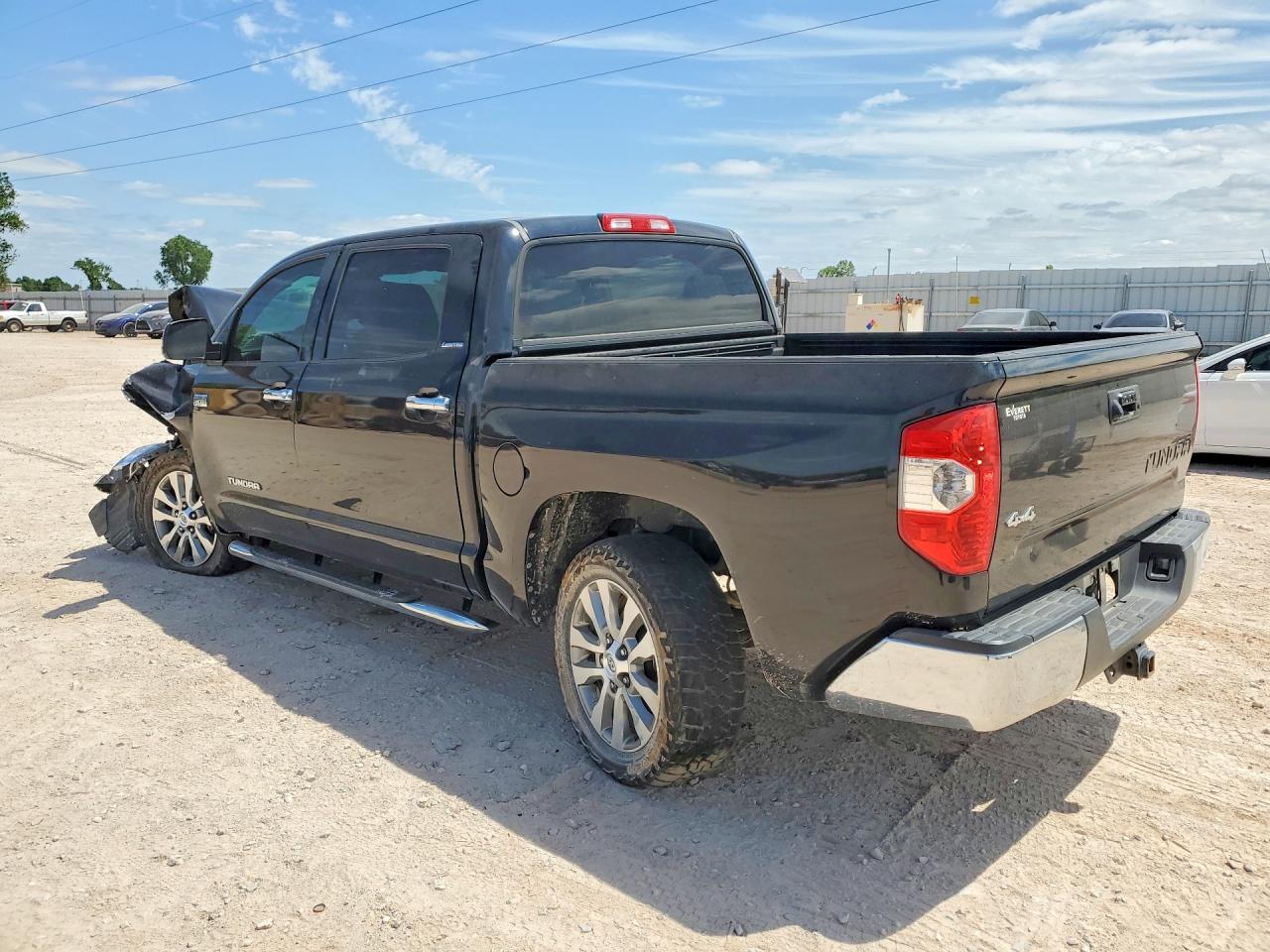 2014 Toyota Tundra Crewmax Limited Black vin: 5TFHW5F15EX325014