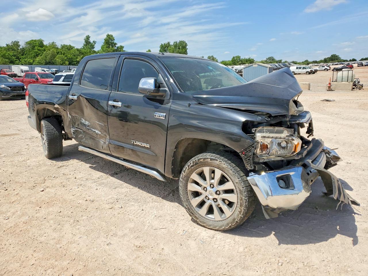 2014 Toyota Tundra Crewmax Limited Black vin: 5TFHW5F15EX325014