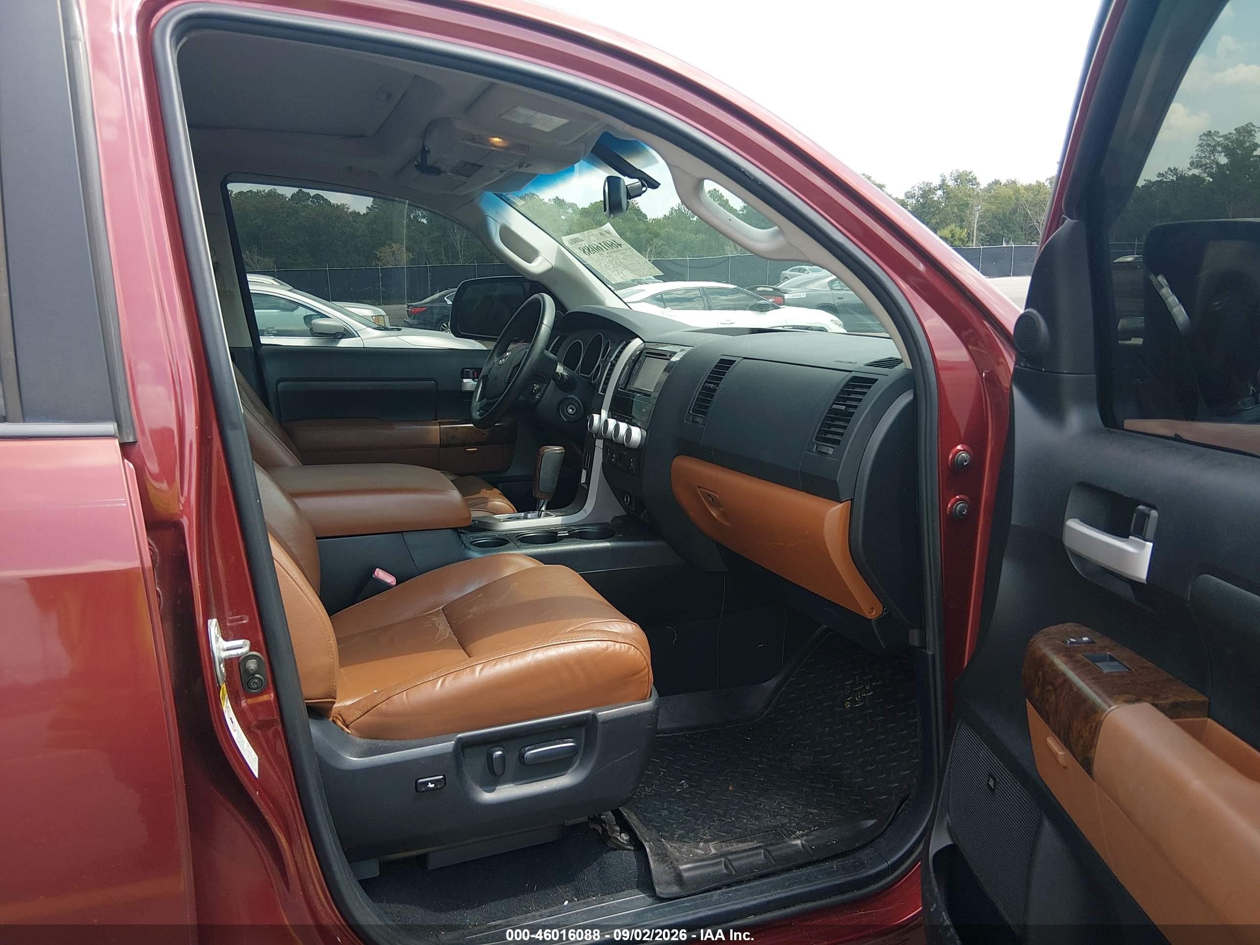 2010 Toyota Tundra Limited 5.7l V8 Red vin: 5TFHW5F16AX139234