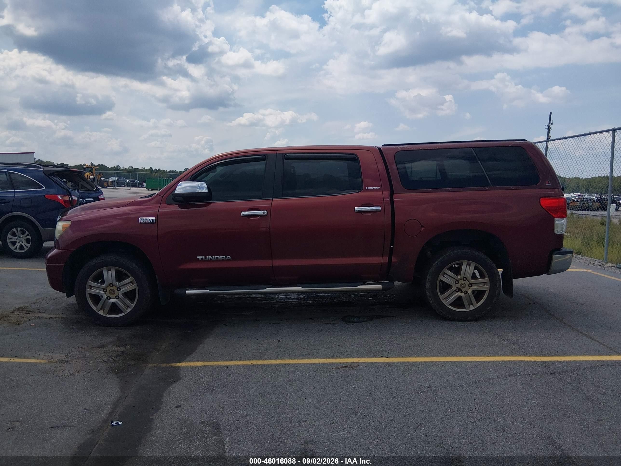 2010 Toyota Tundra Limited 5.7l V8 Red vin: 5TFHW5F16AX139234