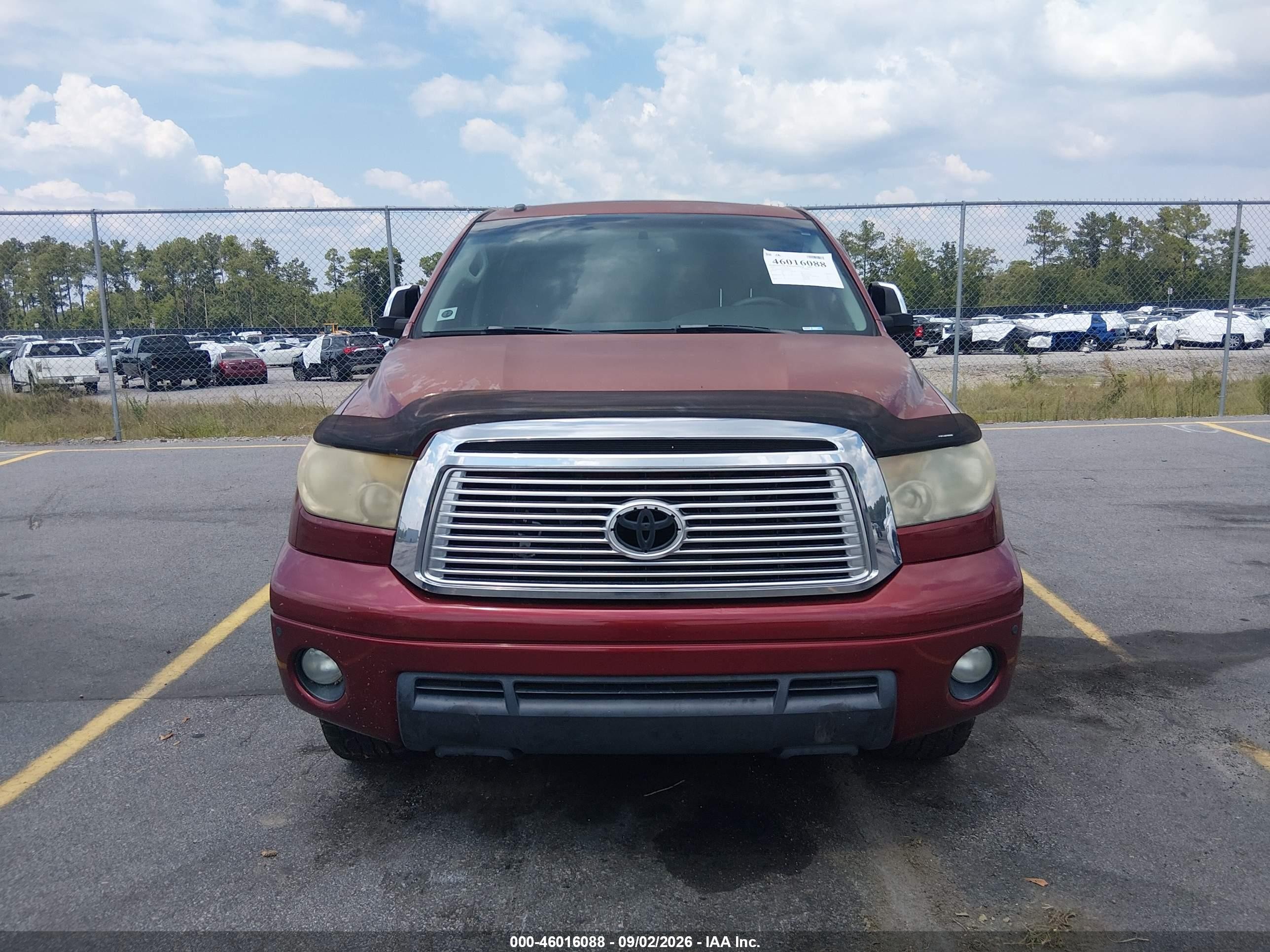 2010 Toyota Tundra Limited 5.7l V8 Red vin: 5TFHW5F16AX139234