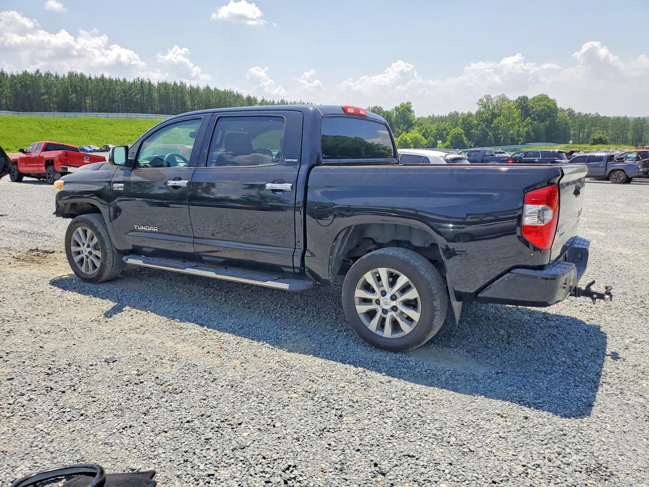 2014 Toyota Tundra Crewmax Limited Black vin: 5TFHW5F16EX409035