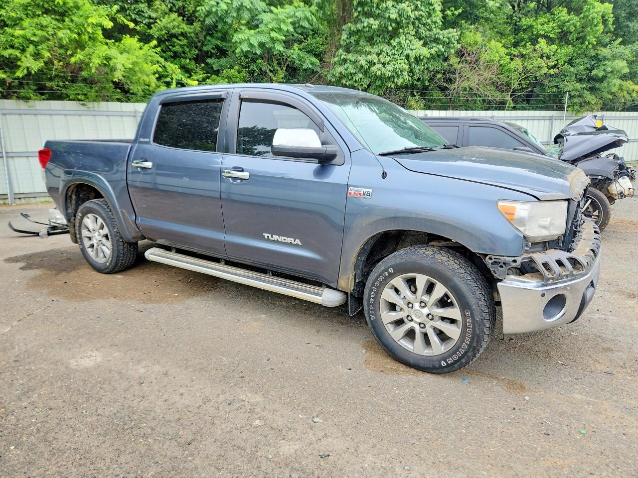 2010 Toyota Tundra Crewmax Limited Blue vin: 5TFHW5F17AX103357