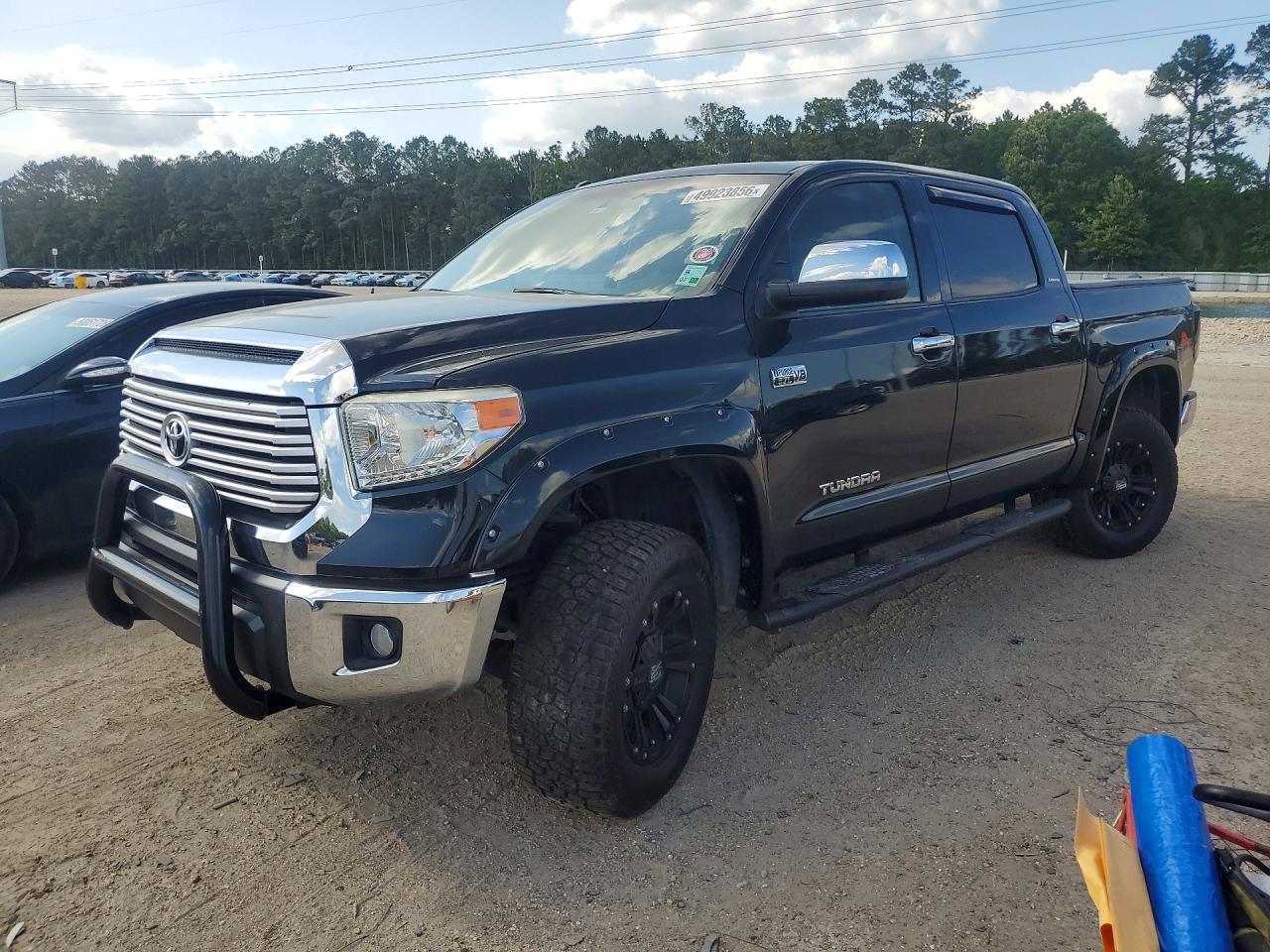 2014 Toyota Tundra Crewmax Limited Черный vin: 5TFHW5F18EX325623