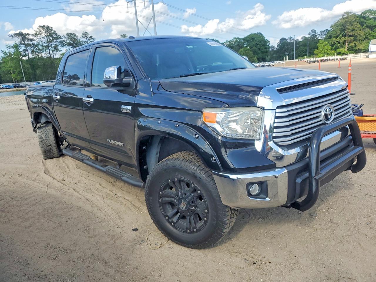 2014 Toyota Tundra Crewmax Limited Черный vin: 5TFHW5F18EX325623