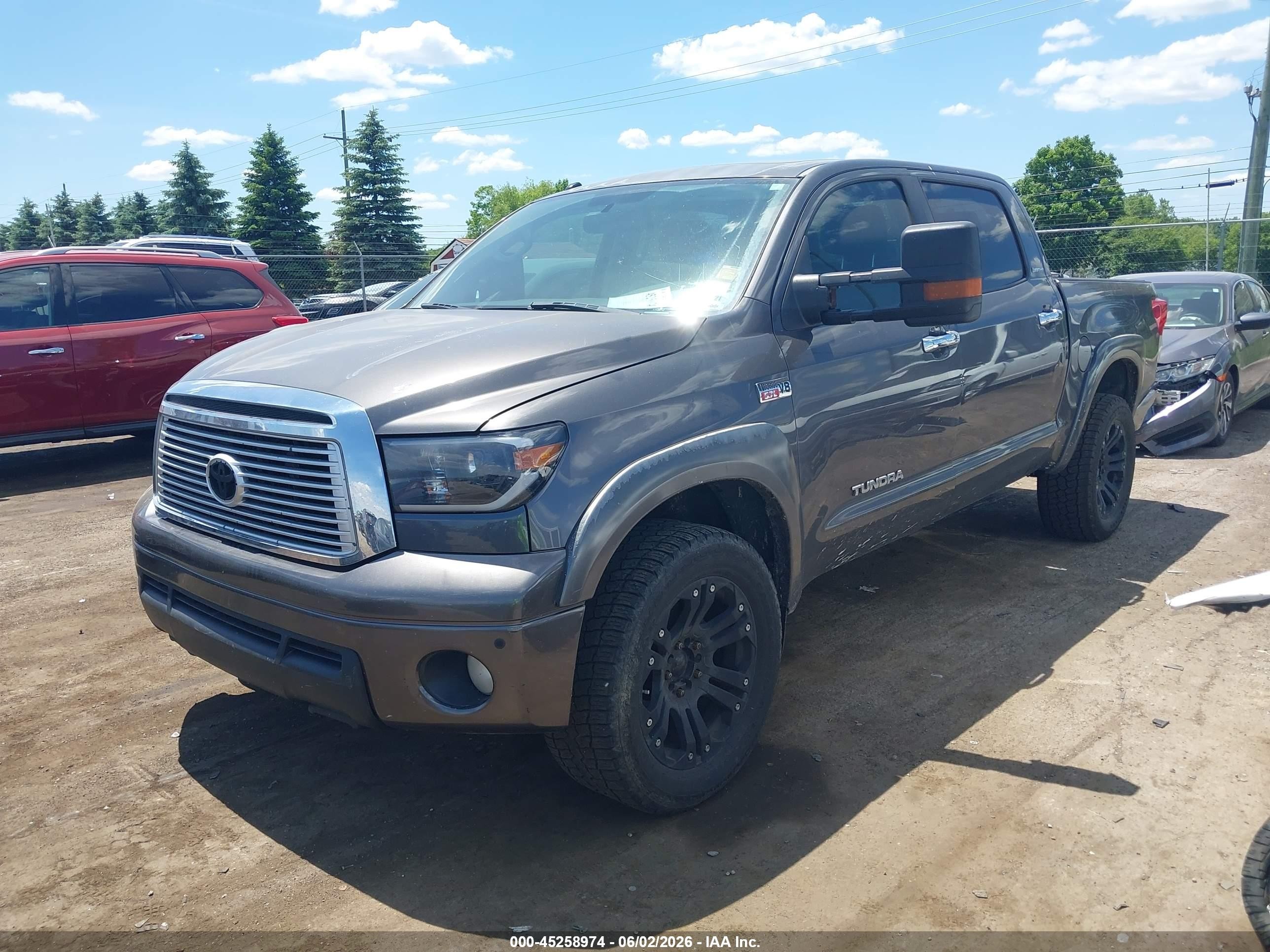 2012 Toyota Tundra Limited 5.7l V8 Gray vin: 5TFHW5F1XCX233149