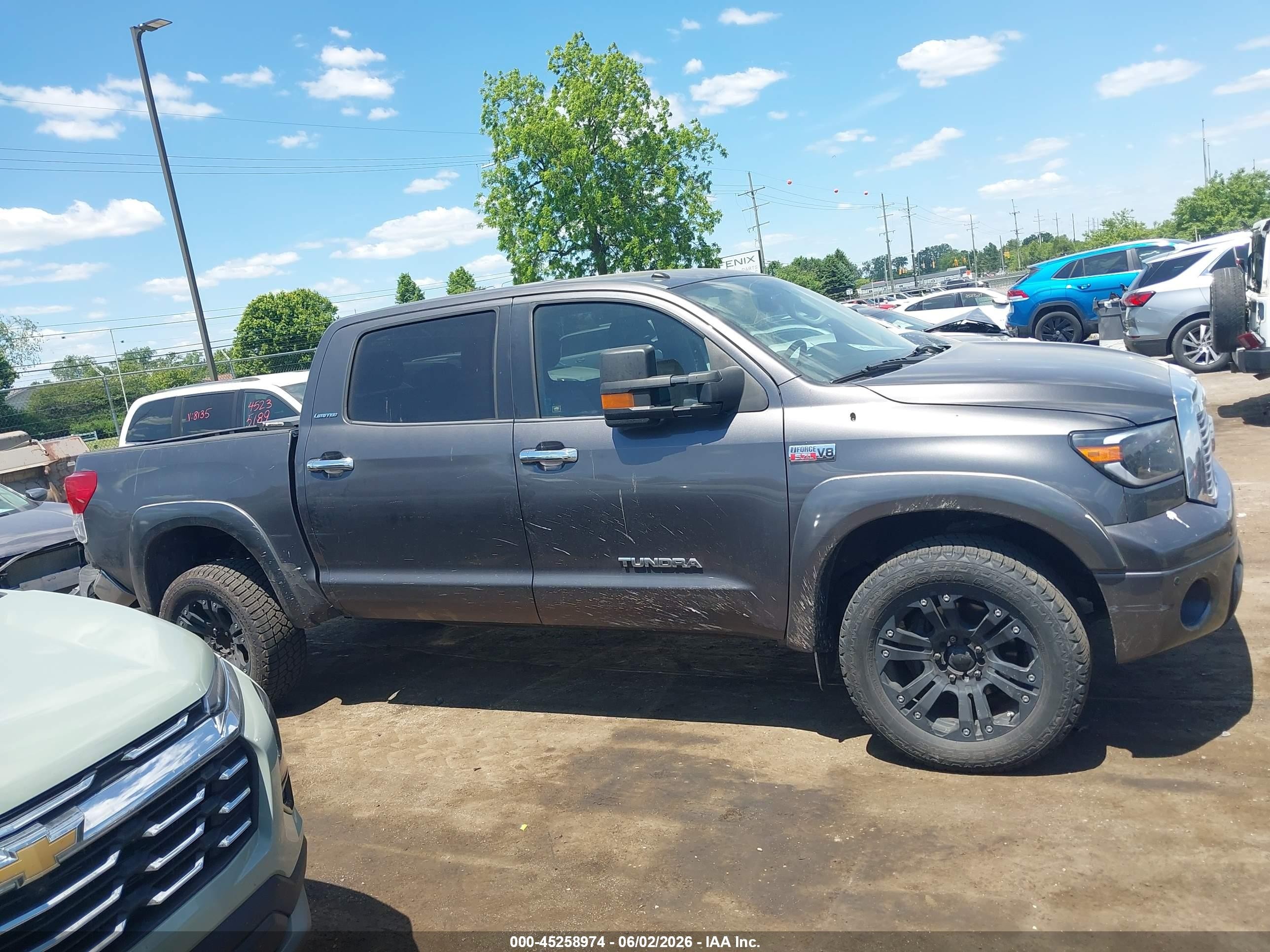 2012 Toyota Tundra Limited 5.7l V8 Gray vin: 5TFHW5F1XCX233149