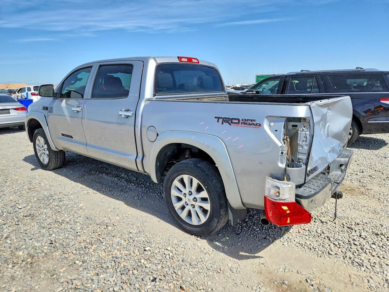 2012 Toyota Tundra Crewmax Limited Silver vin: 5TFHW5F1XCX248377