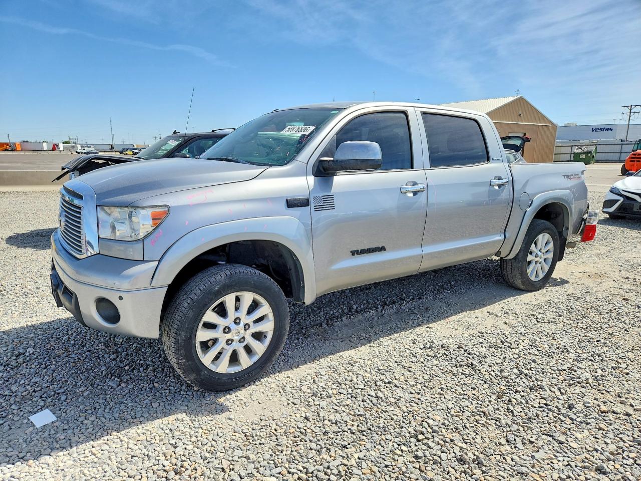 2012 Toyota Tundra Crewmax Limited Silver vin: 5TFHW5F1XCX248377
