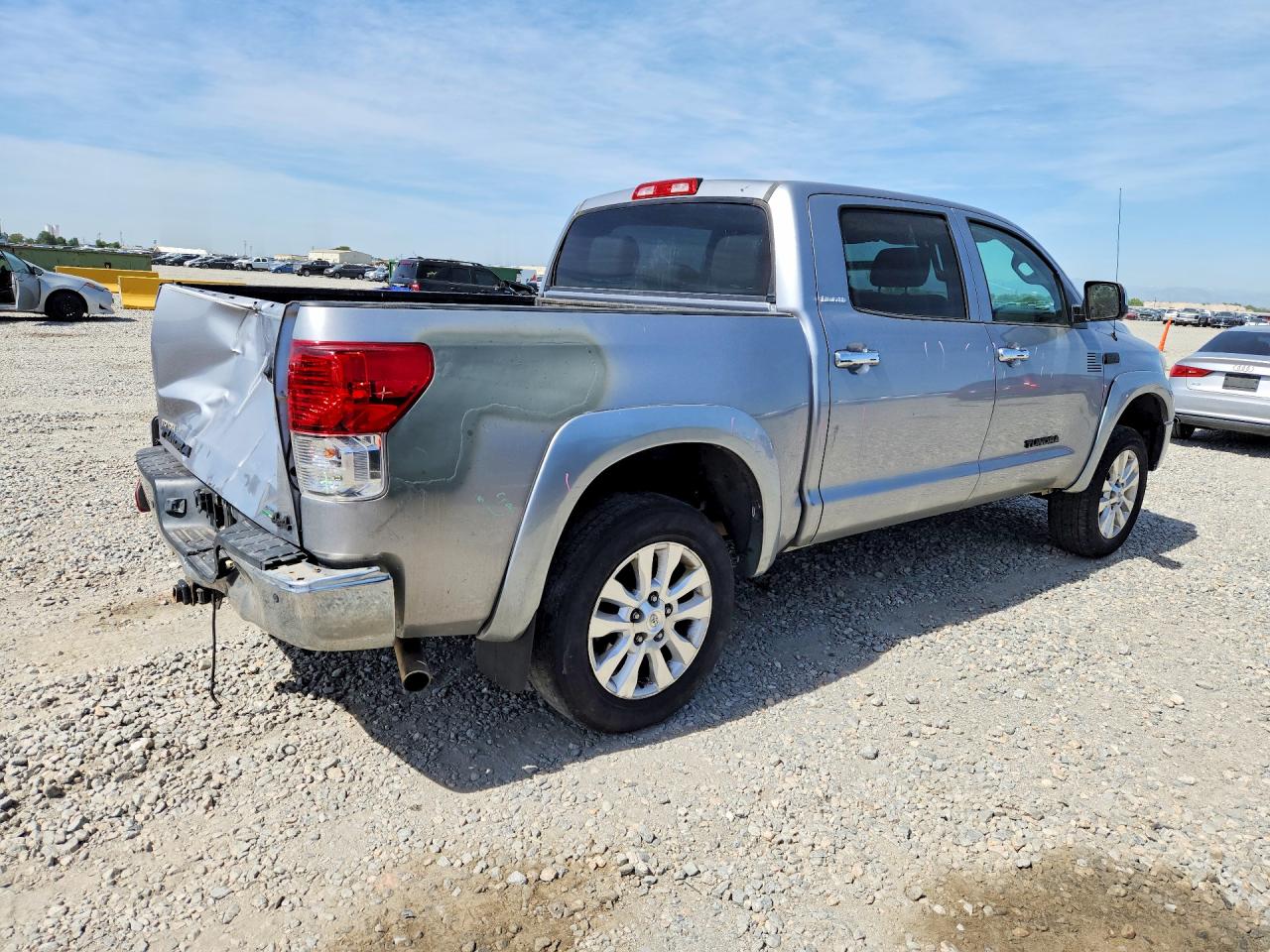 2012 Toyota Tundra Crewmax Limited Silver vin: 5TFHW5F1XCX248377