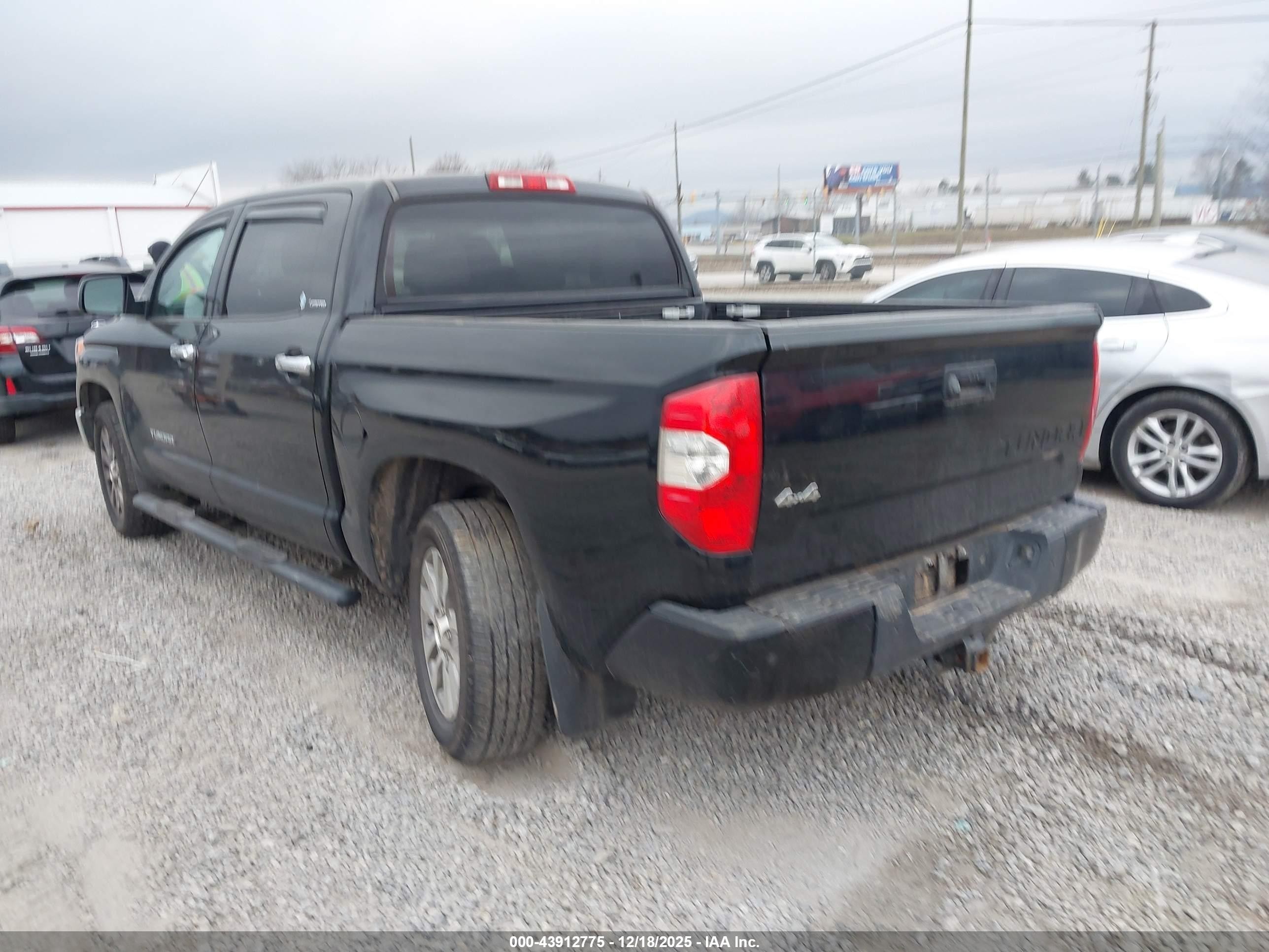 2014 Toyota Tundra Limited 5.7l V8 Black vin: 5TFHW5F1XEX336963