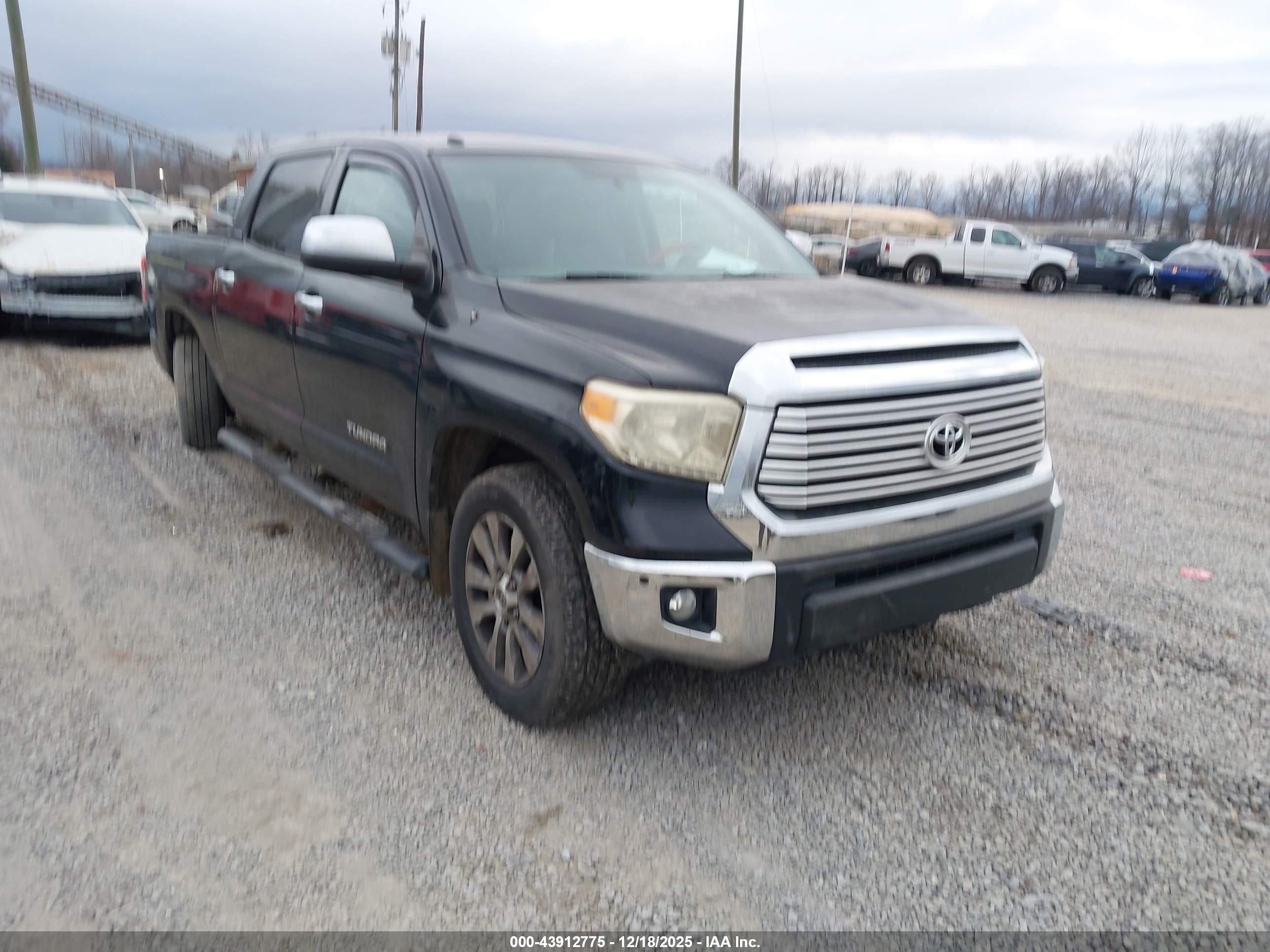 2014 Toyota Tundra Limited 5.7l V8 Black vin: 5TFHW5F1XEX336963