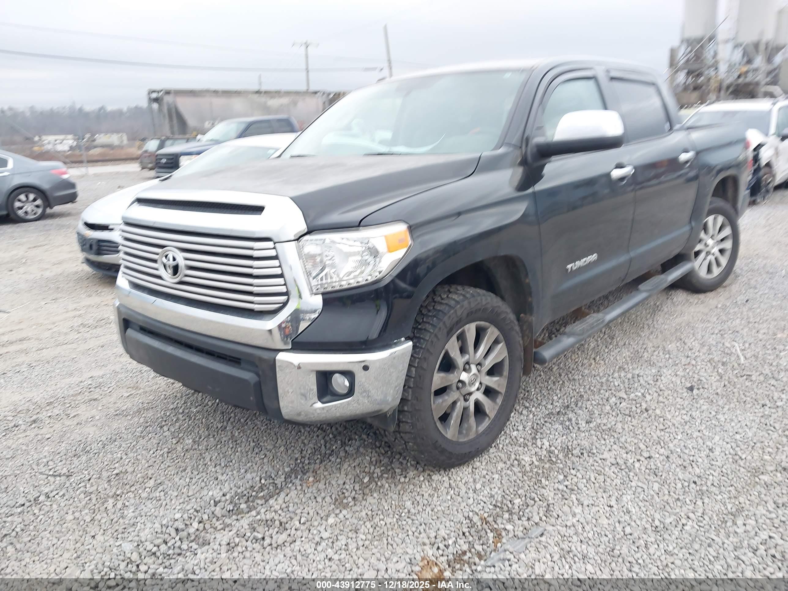 2014 Toyota Tundra Limited 5.7l V8 Black vin: 5TFHW5F1XEX336963