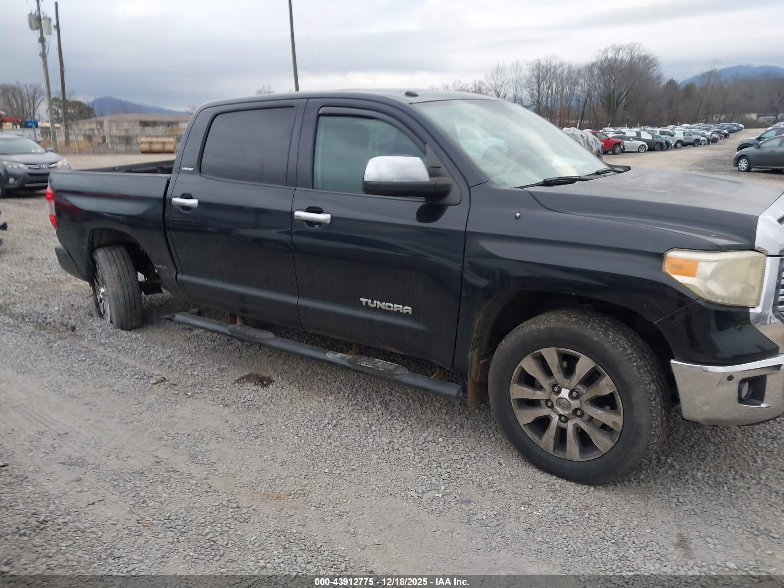 2014 Toyota Tundra Limited 5.7l V8 Black vin: 5TFHW5F1XEX336963