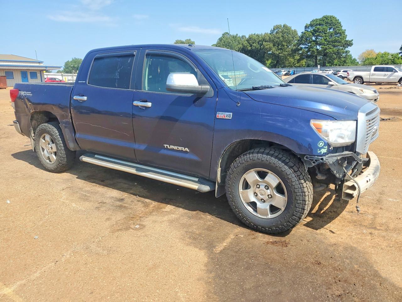 2011 Toyota Tundra Crewmax Limited Blue vin: 5TFHY5F10BX185864