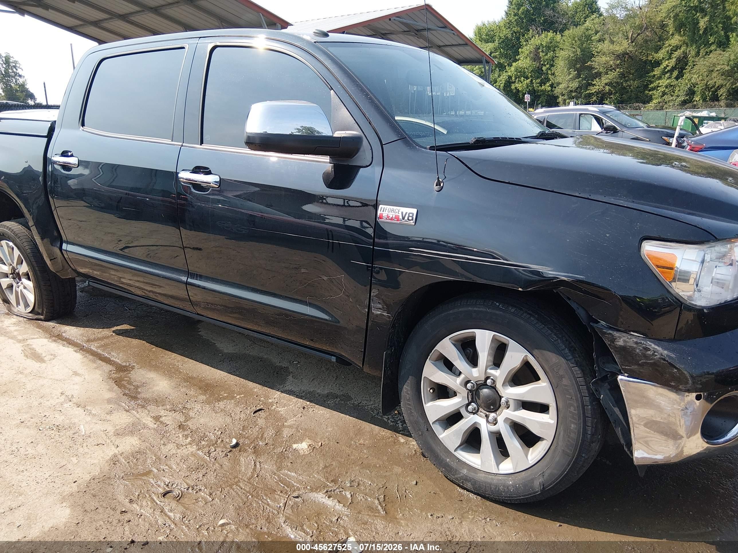 2012 Toyota Tundra Limited 5.7l V8 Black vin: 5TFHY5F10CX215995