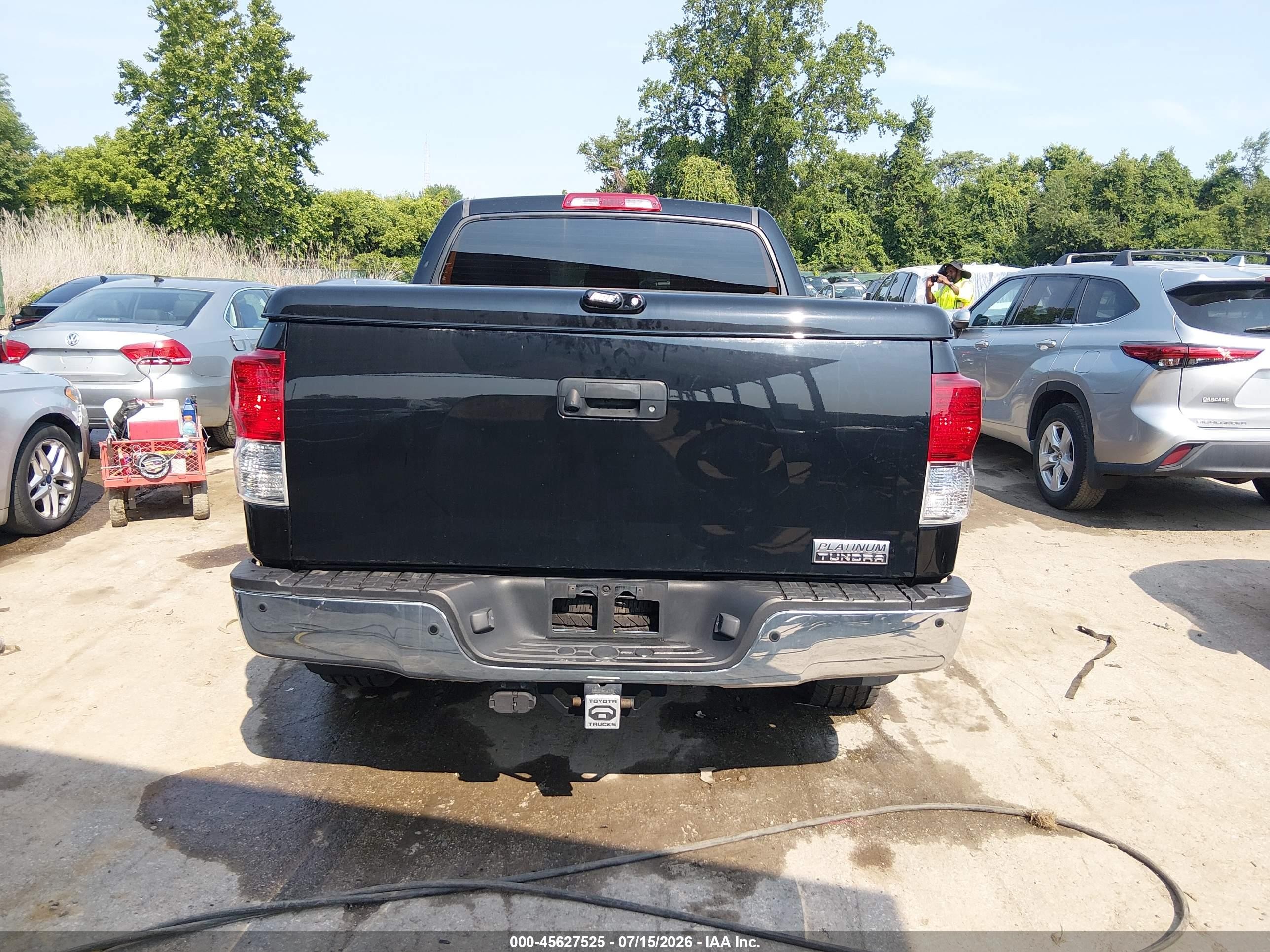 2012 Toyota Tundra Limited 5.7l V8 Black vin: 5TFHY5F10CX215995
