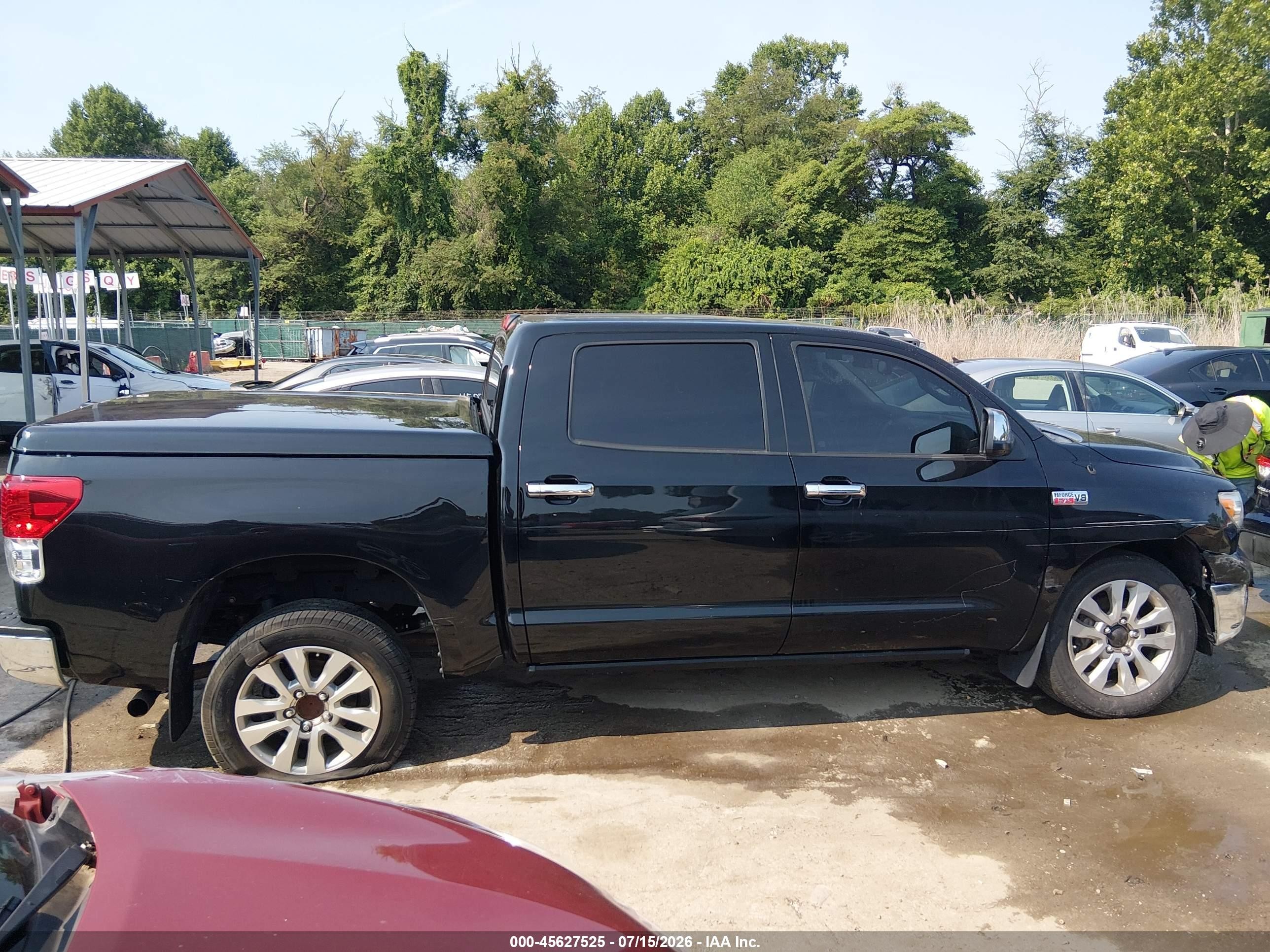 2012 Toyota Tundra Limited 5.7l V8 Black vin: 5TFHY5F10CX215995