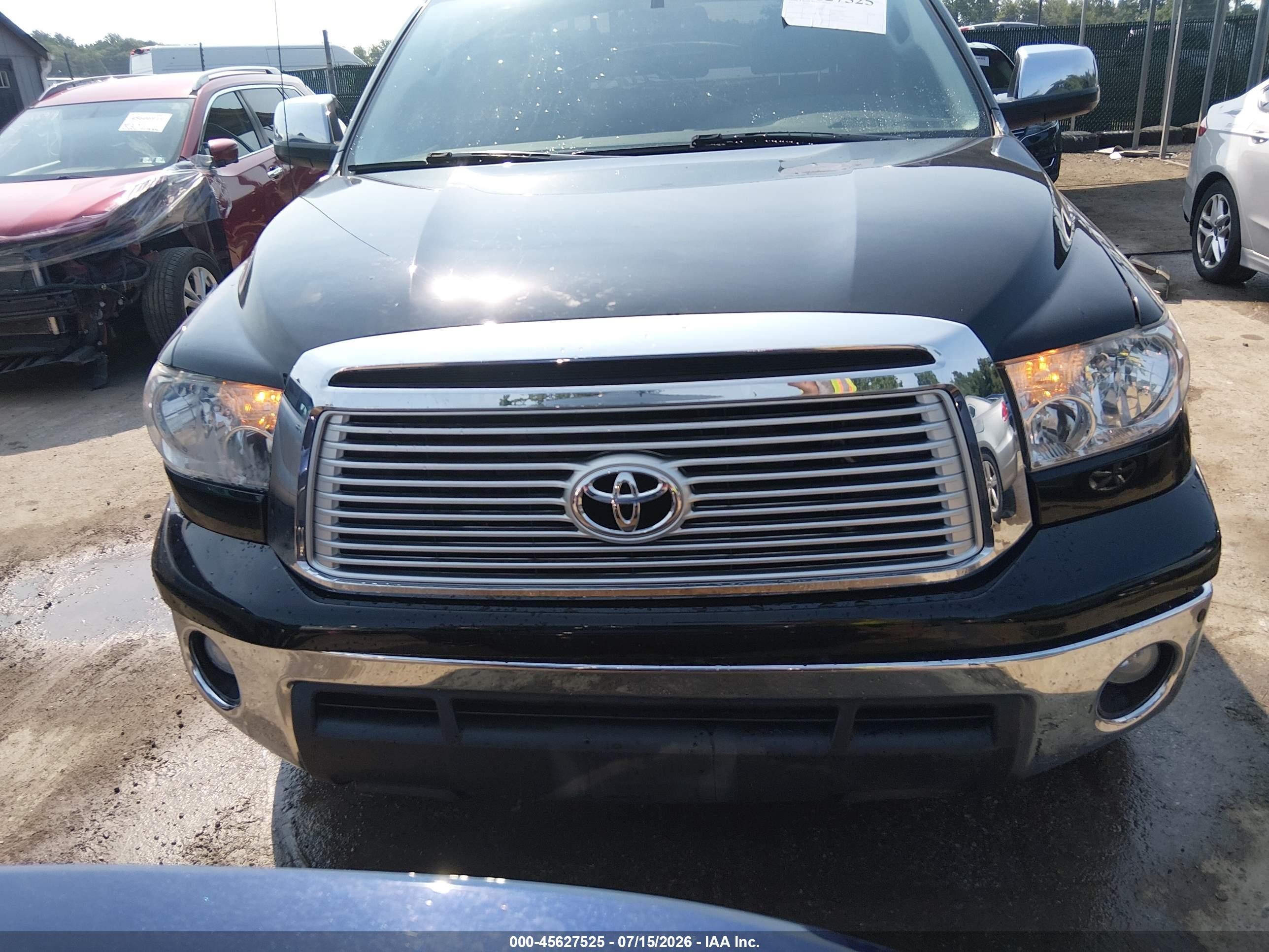 2012 Toyota Tundra Limited 5.7l V8 Black vin: 5TFHY5F10CX215995