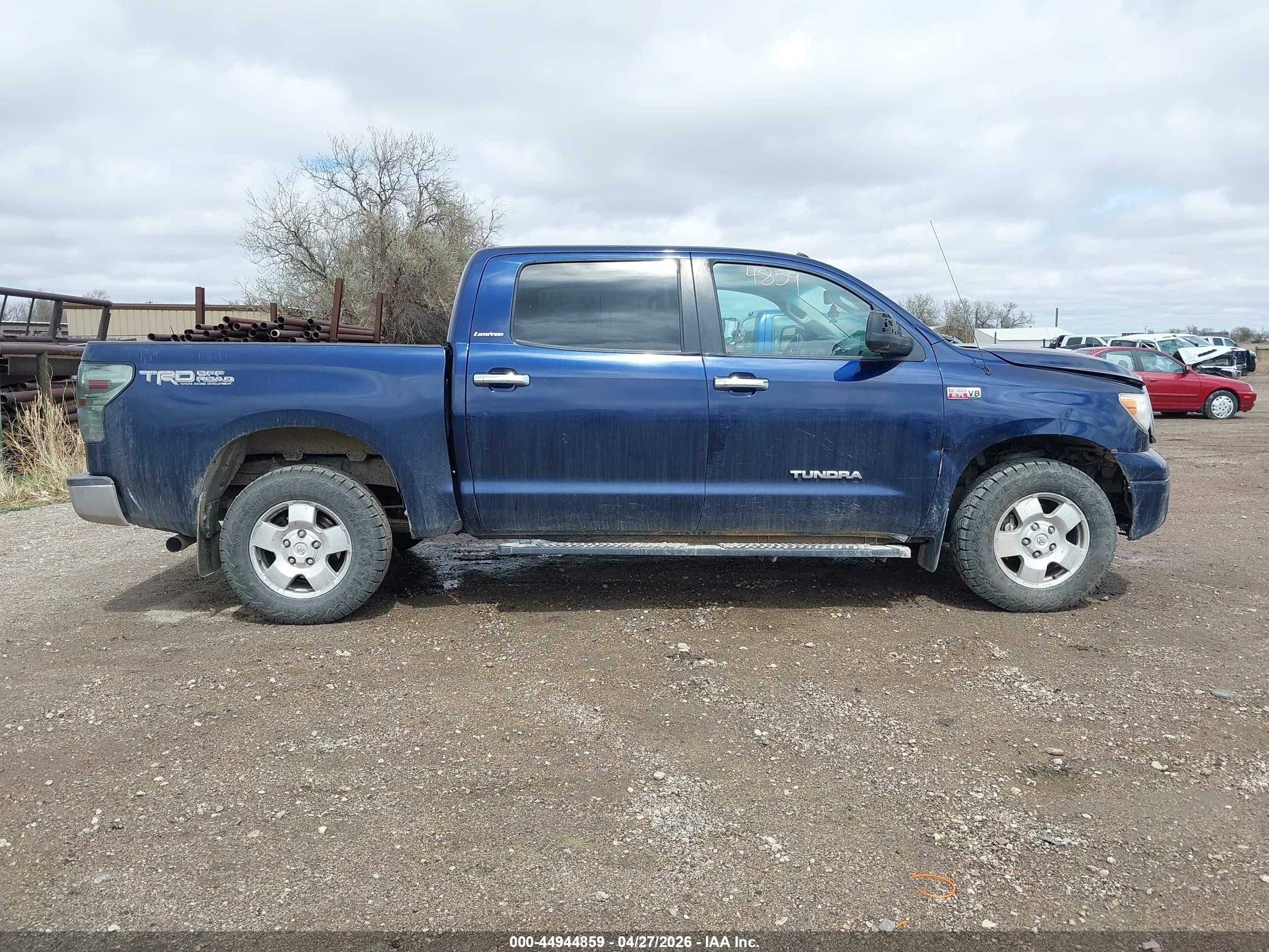 2012 Toyota Tundra Limited 5.7l V8 Blue vin: 5TFHY5F10CX229251
