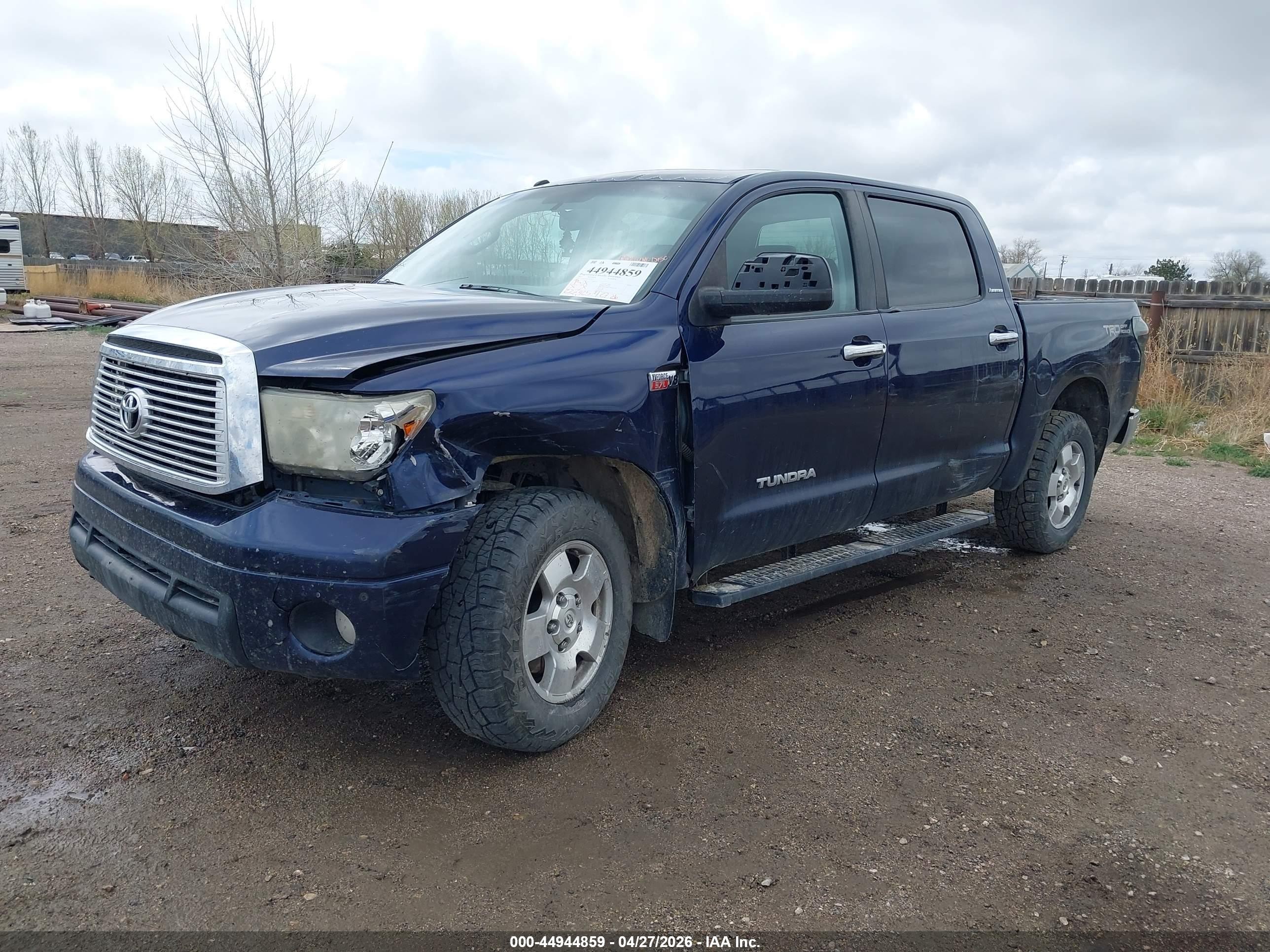 2012 Toyota Tundra Limited 5.7l V8 Blue vin: 5TFHY5F10CX229251