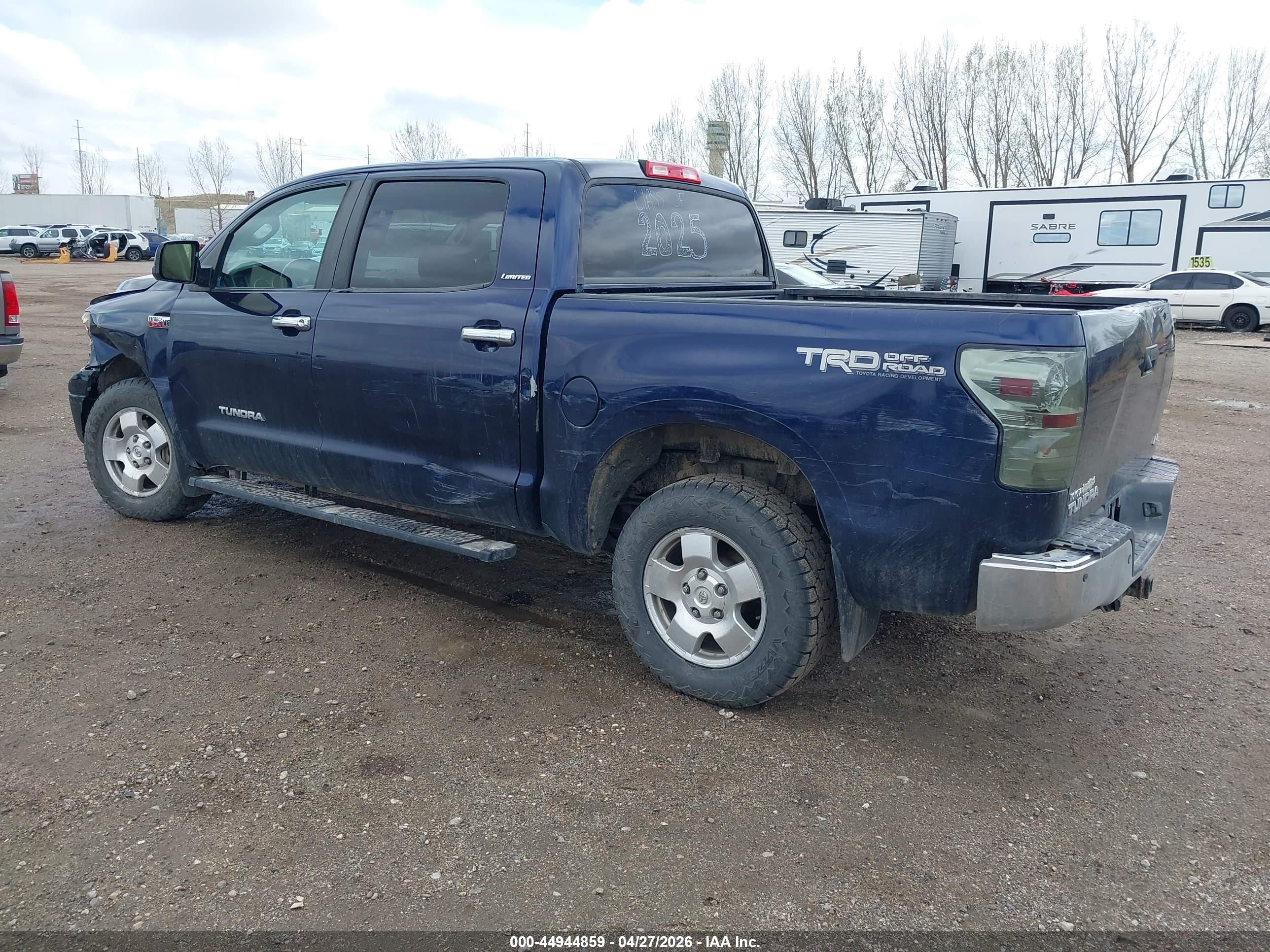 2012 Toyota Tundra Limited 5.7l V8 Blue vin: 5TFHY5F10CX229251