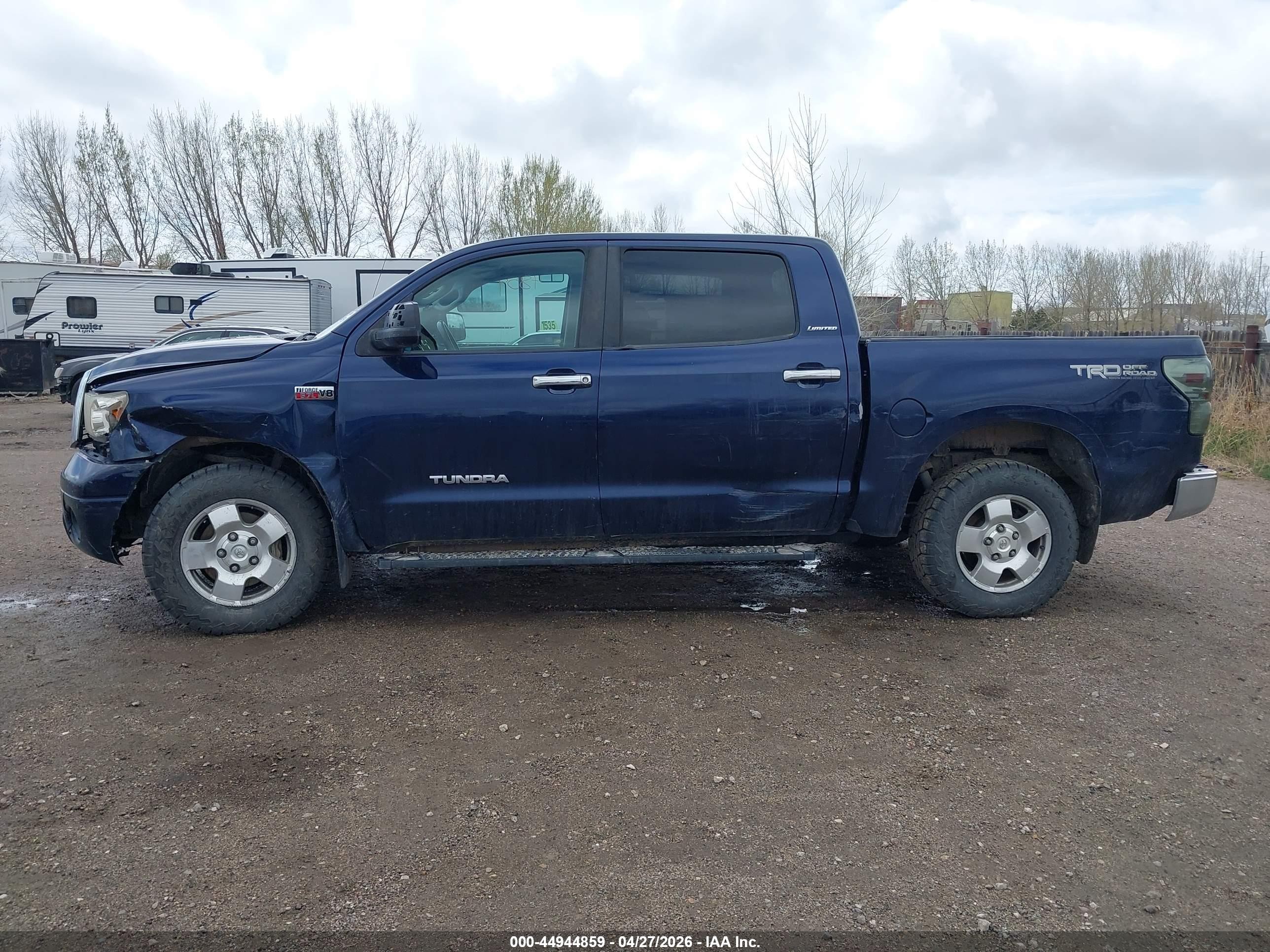 2012 Toyota Tundra Limited 5.7l V8 Blue vin: 5TFHY5F10CX229251