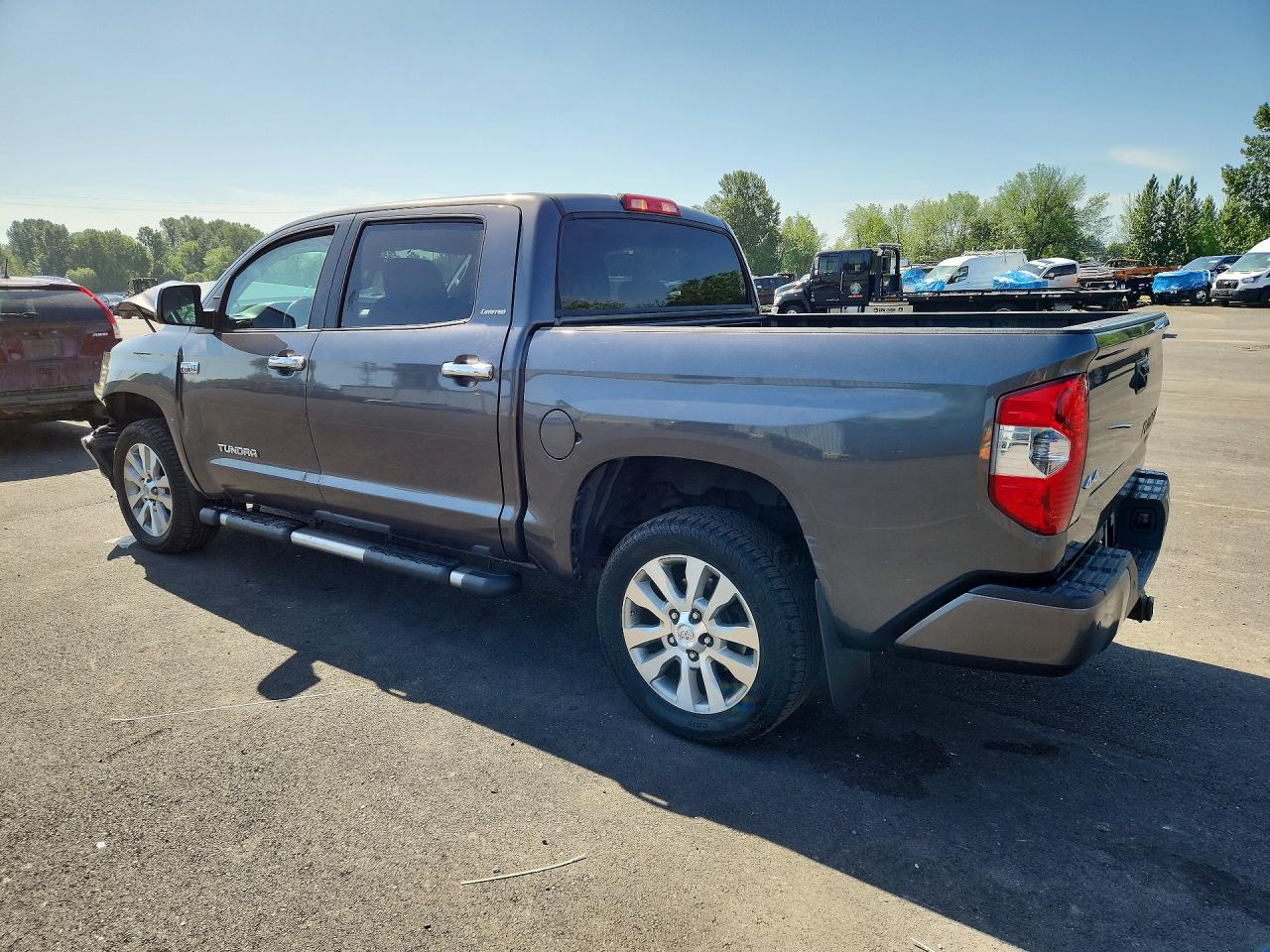 2014 Toyota Tundra Crewmax Limited Серый vin: 5TFHY5F10EX375703