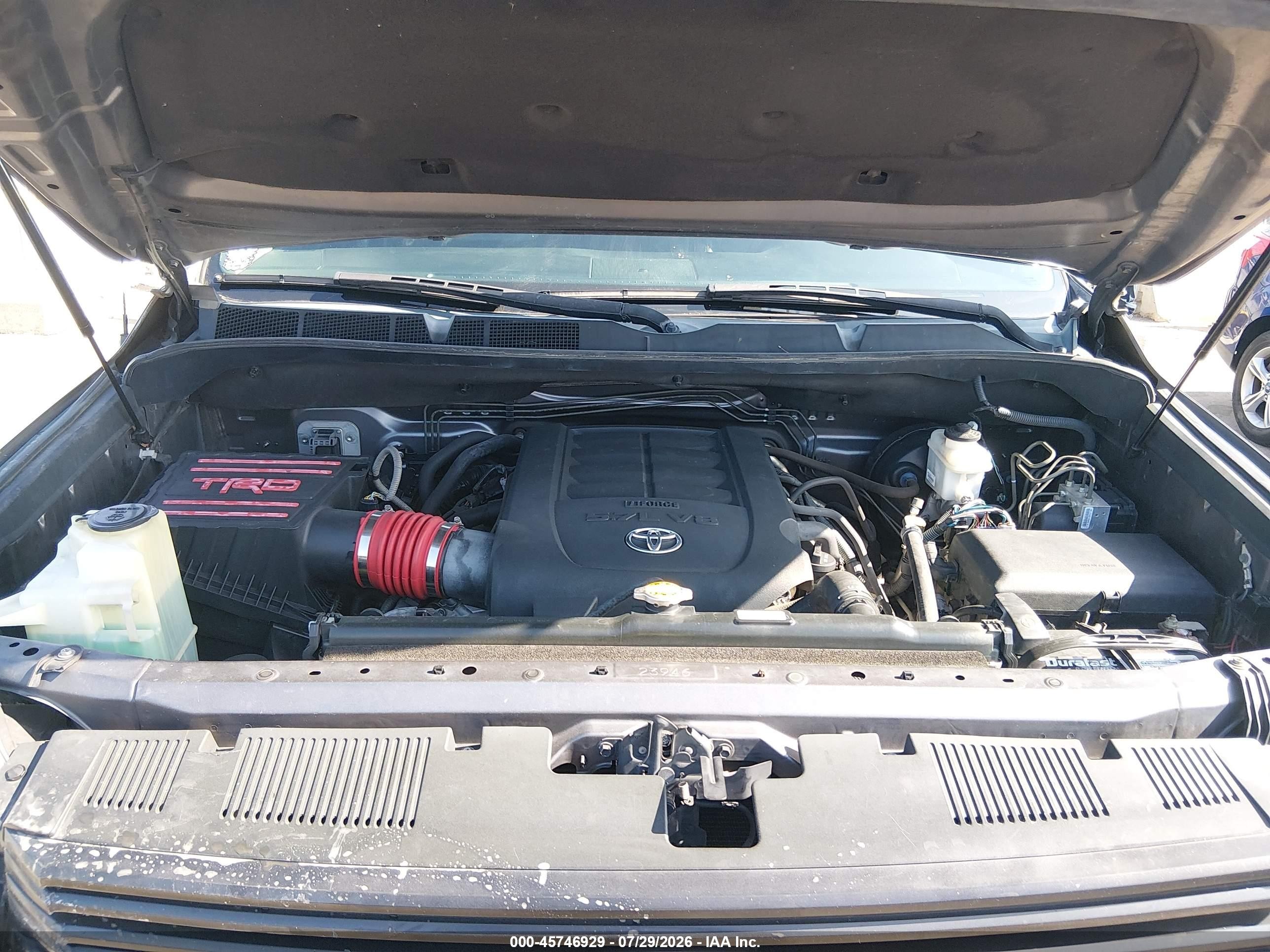 2014 Toyota Tundra Limited 5.7l V8 Серый vin: 5TFHY5F10EX406691