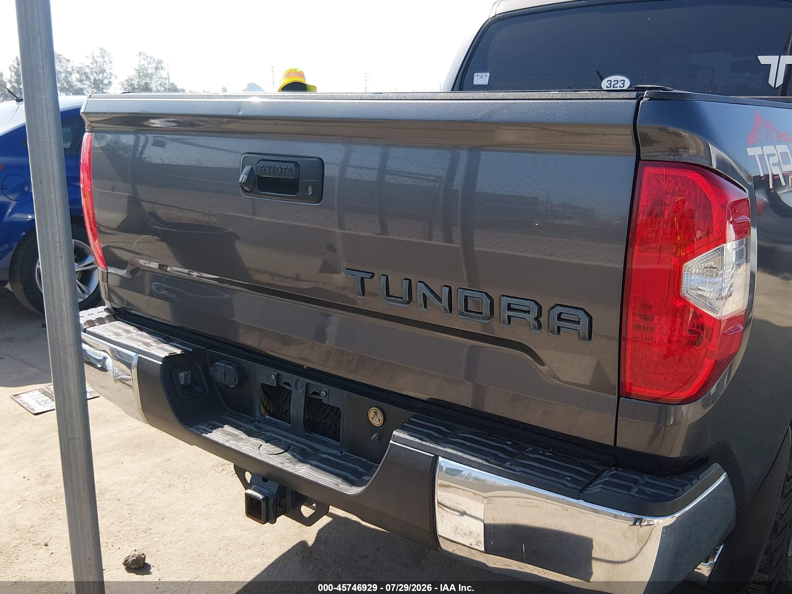 2014 Toyota Tundra Limited 5.7l V8 Серый vin: 5TFHY5F10EX406691